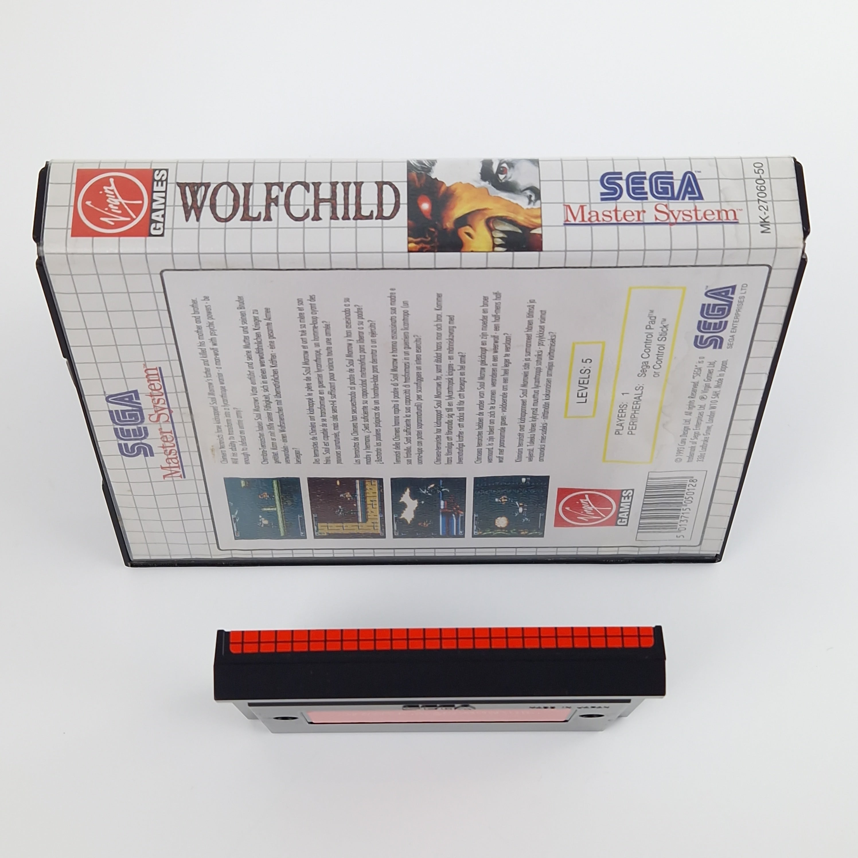 Sega Master System Spiel – Wolfchild Modul OVP ohne Anleitung