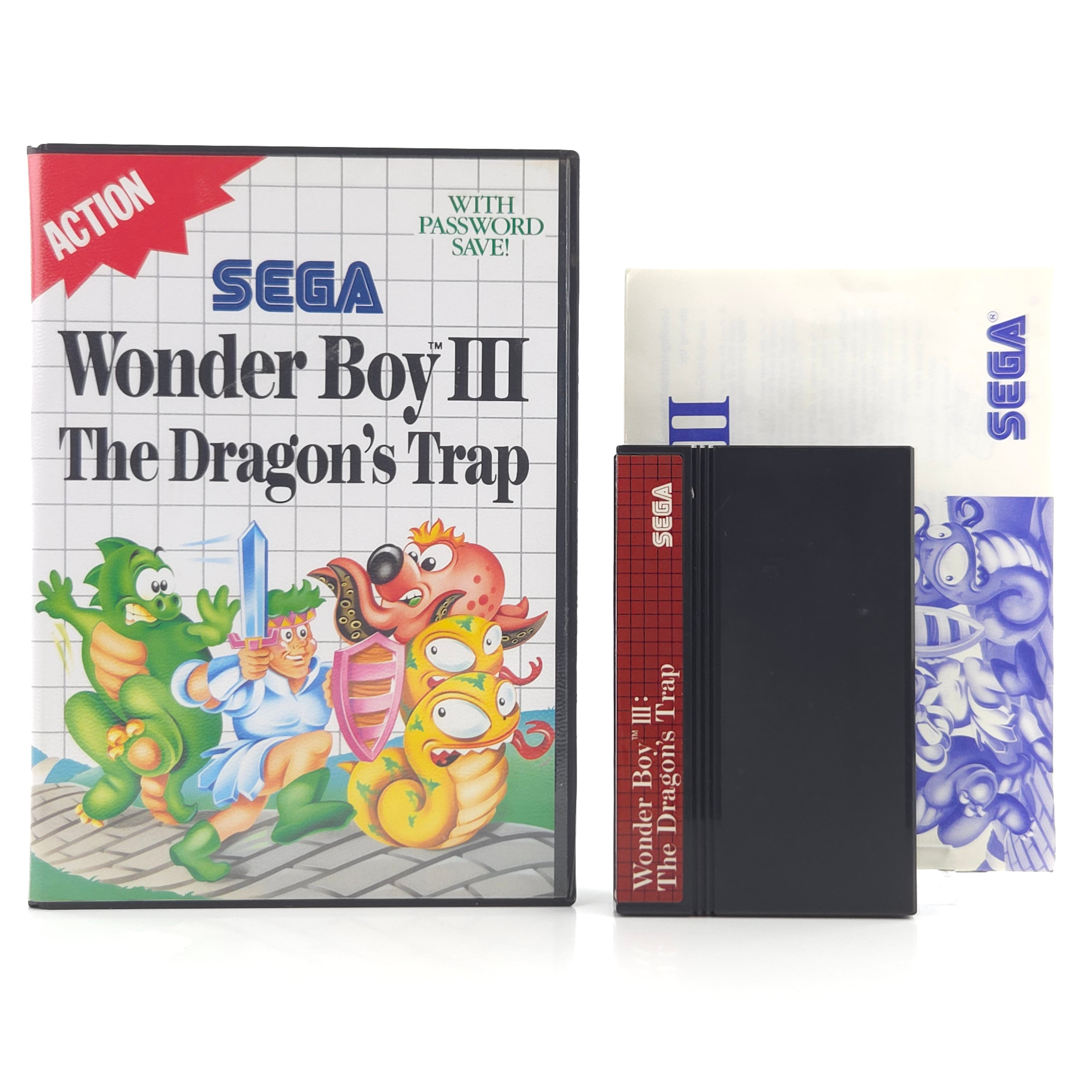 Sega Master System Spiel: Wonder Boy III The Dragon´s Trap - OVP (PAL EUR)
