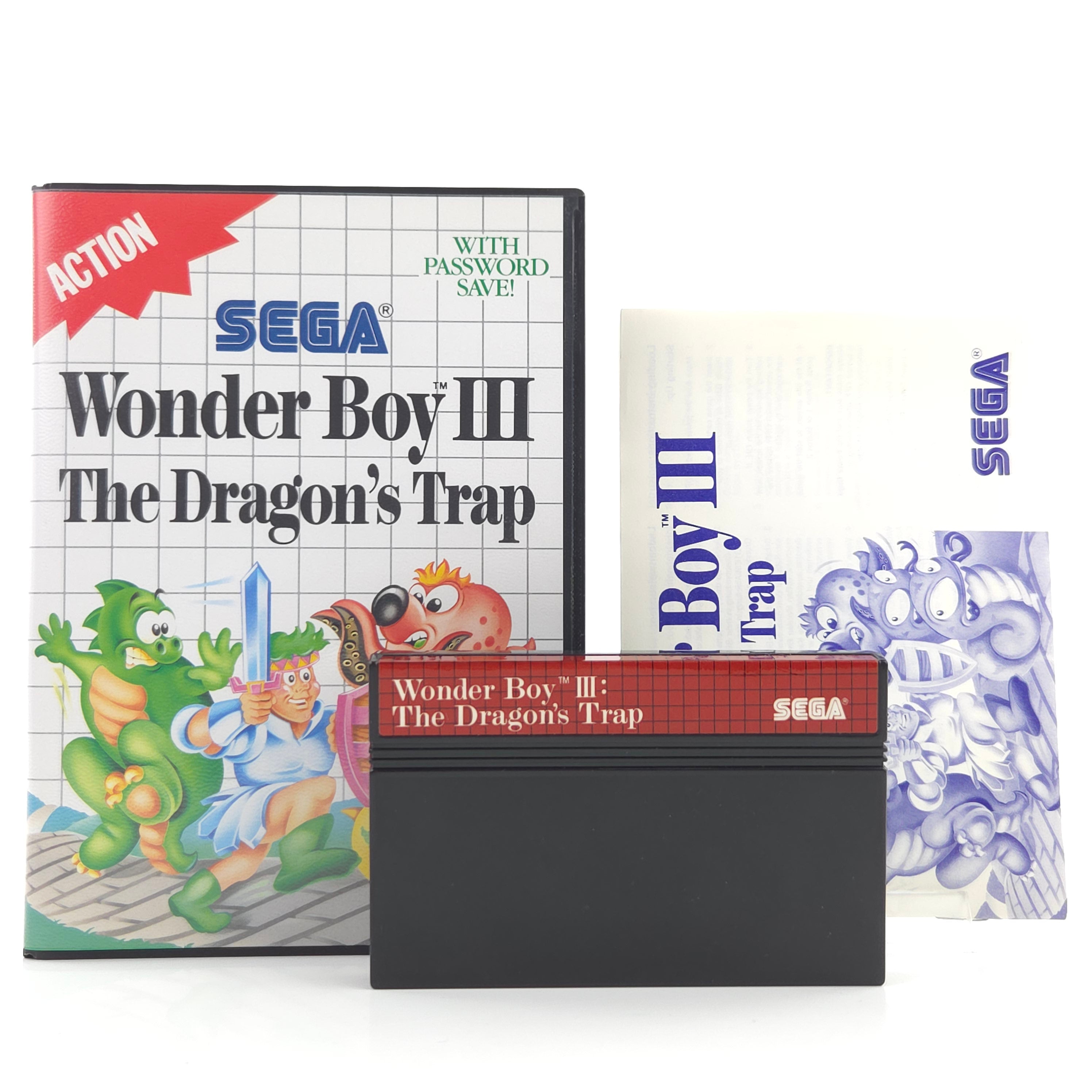 Master System Spiel Wonder Boy III Dragons Trap PAL 1989