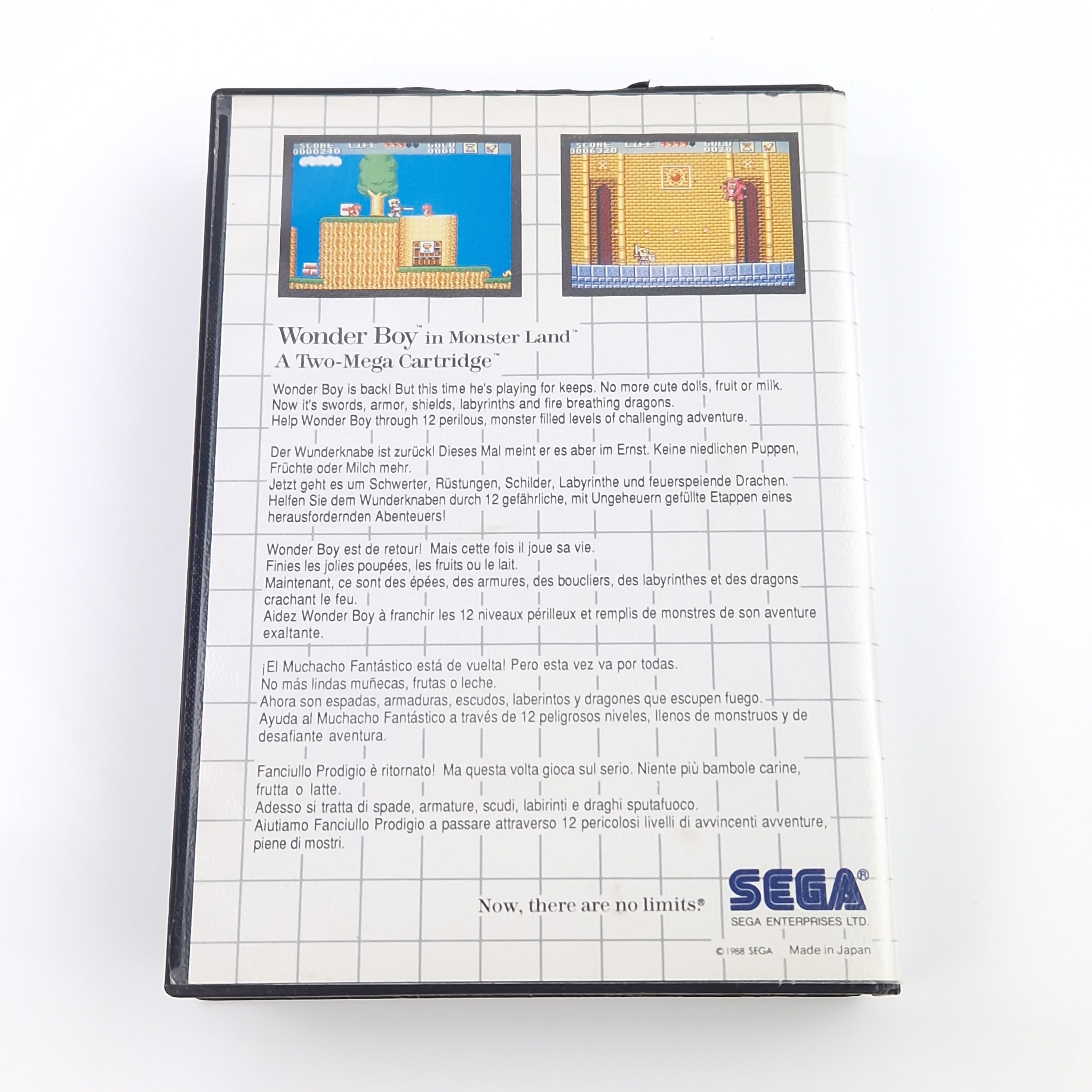 Sega Master System Spiel – Wonder Boy in Monster Land OVP