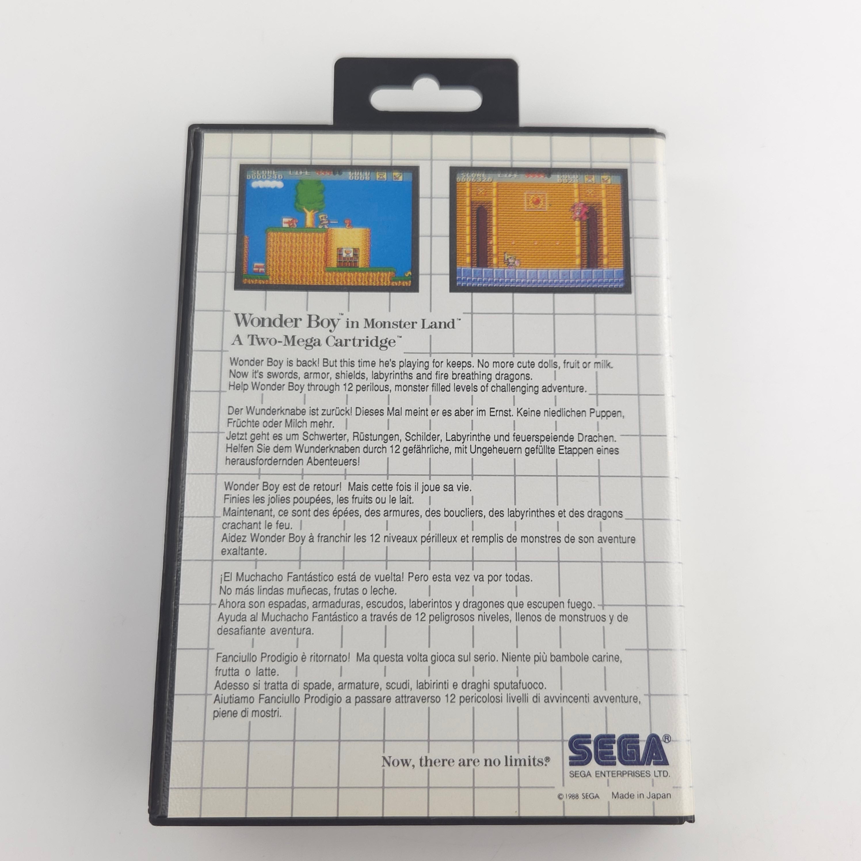 Sega Master System Spiel Wonder Boy in Monster Land OVP