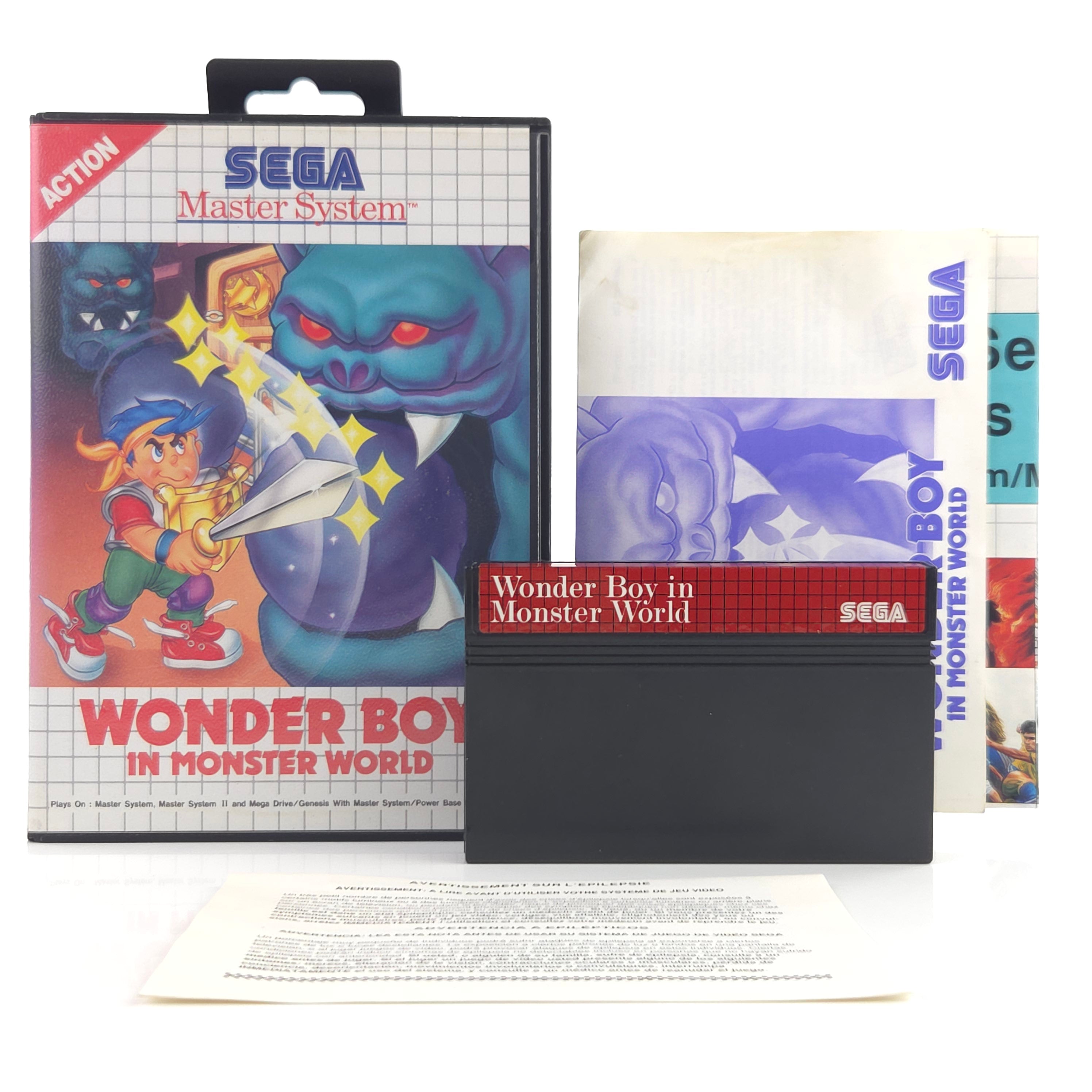 Sega Master System Spiel Wonder Boy Monster World OVP PAL