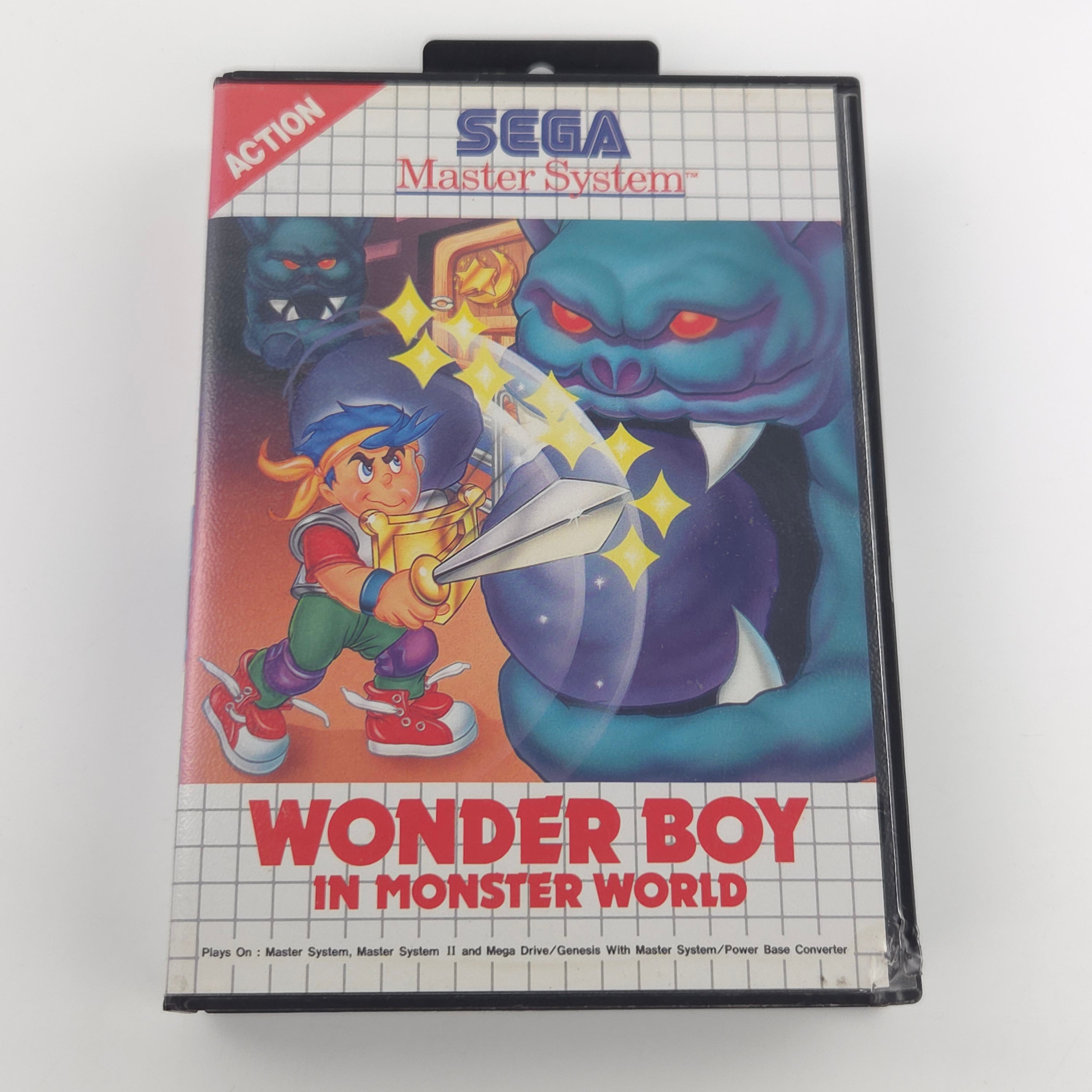 Sega Master System Spiel Wonder Boy Monster World OVP PAL
