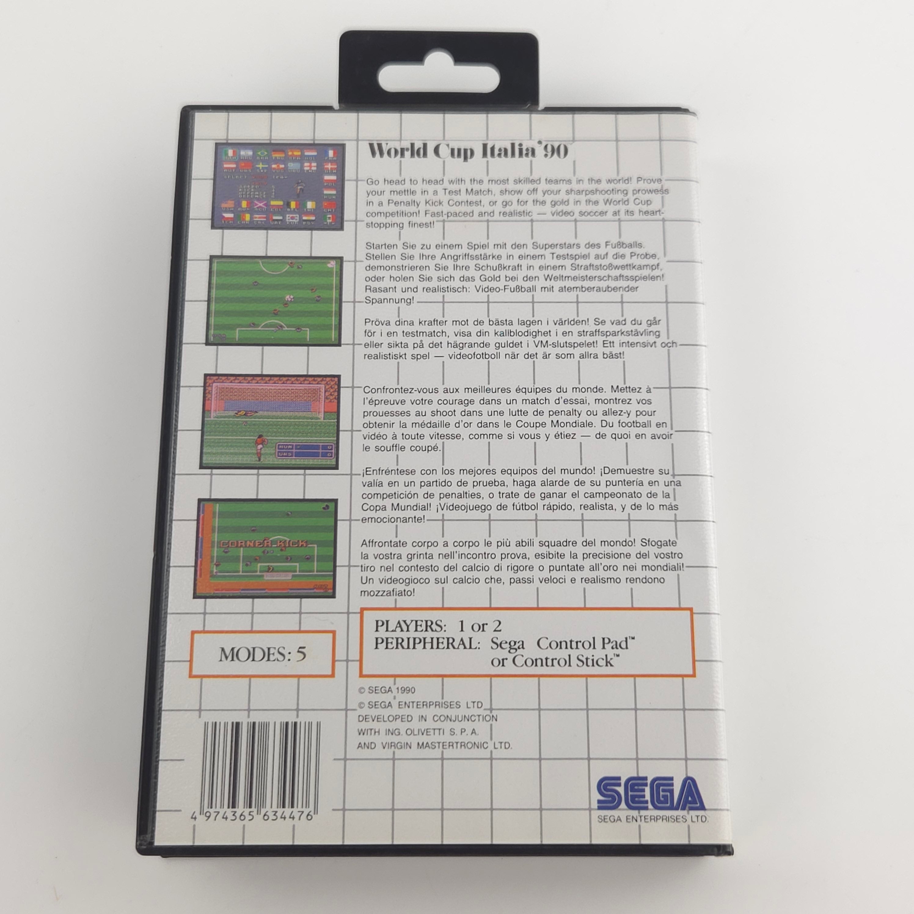 Sega Master System Spiel World Cup Italia 90 MS OVP PAL