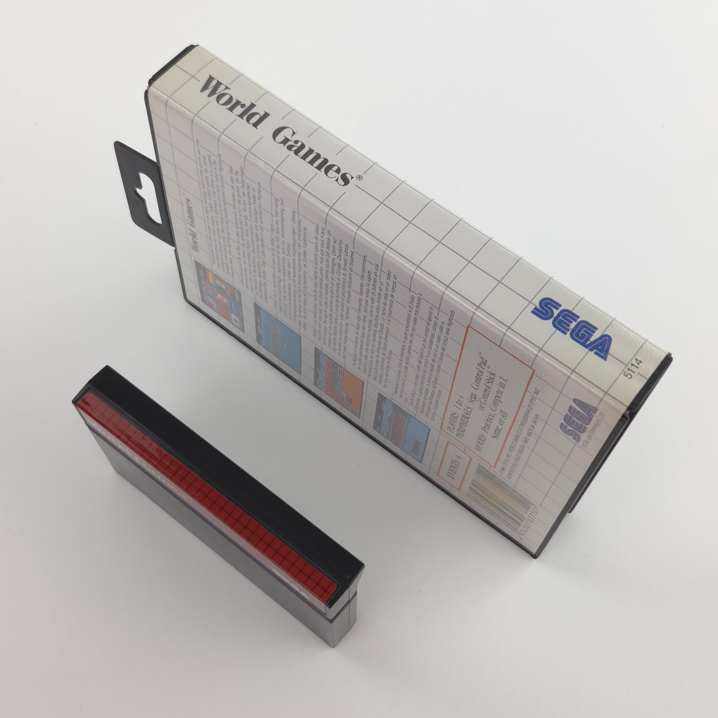 Sega Master System Spiel World Games MS Modul OVP PAL