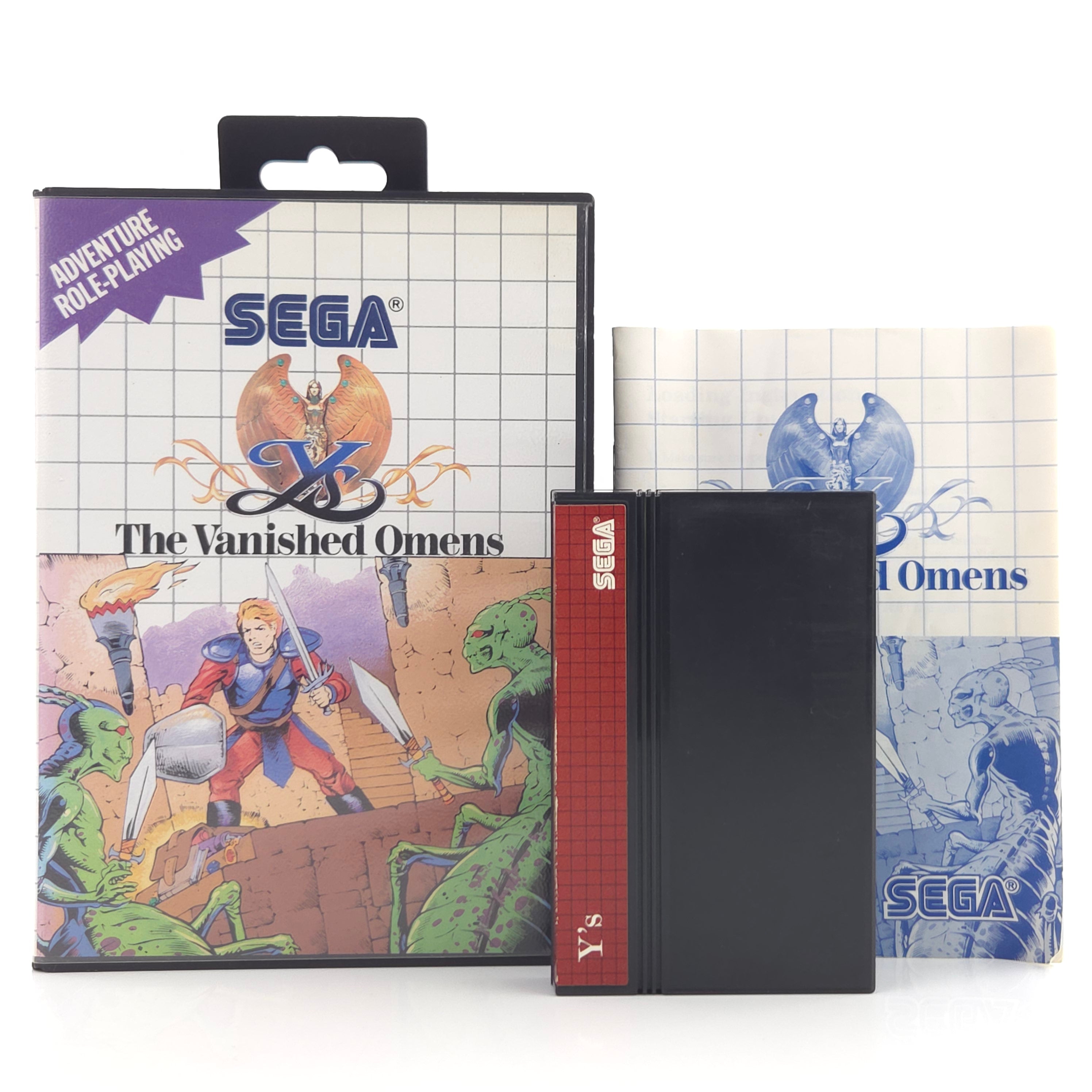 Sega Master System Spiel YS The Vanished Omens OVP PAL