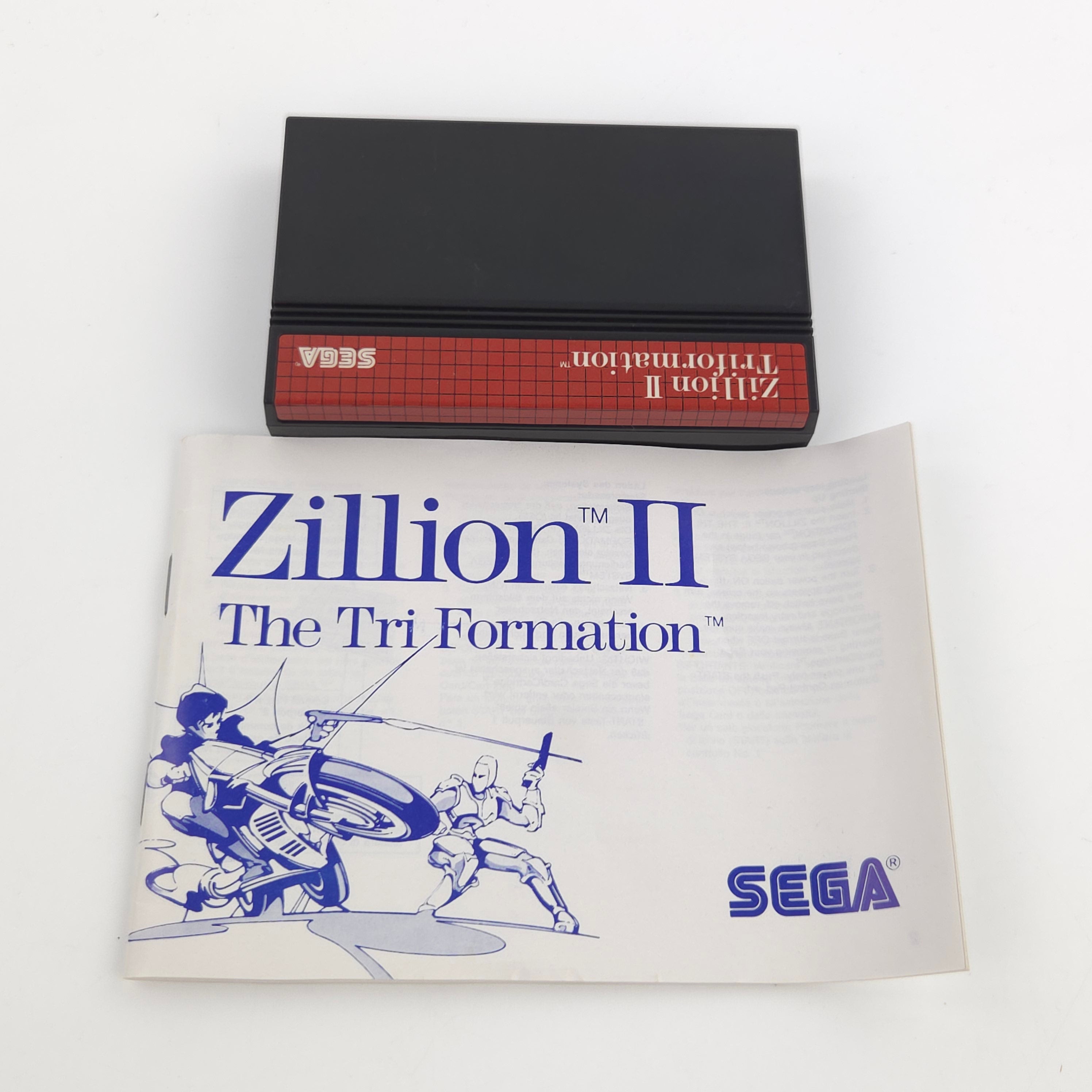Sega Master System Spiel Zillion II Tri Formation OVP PAL