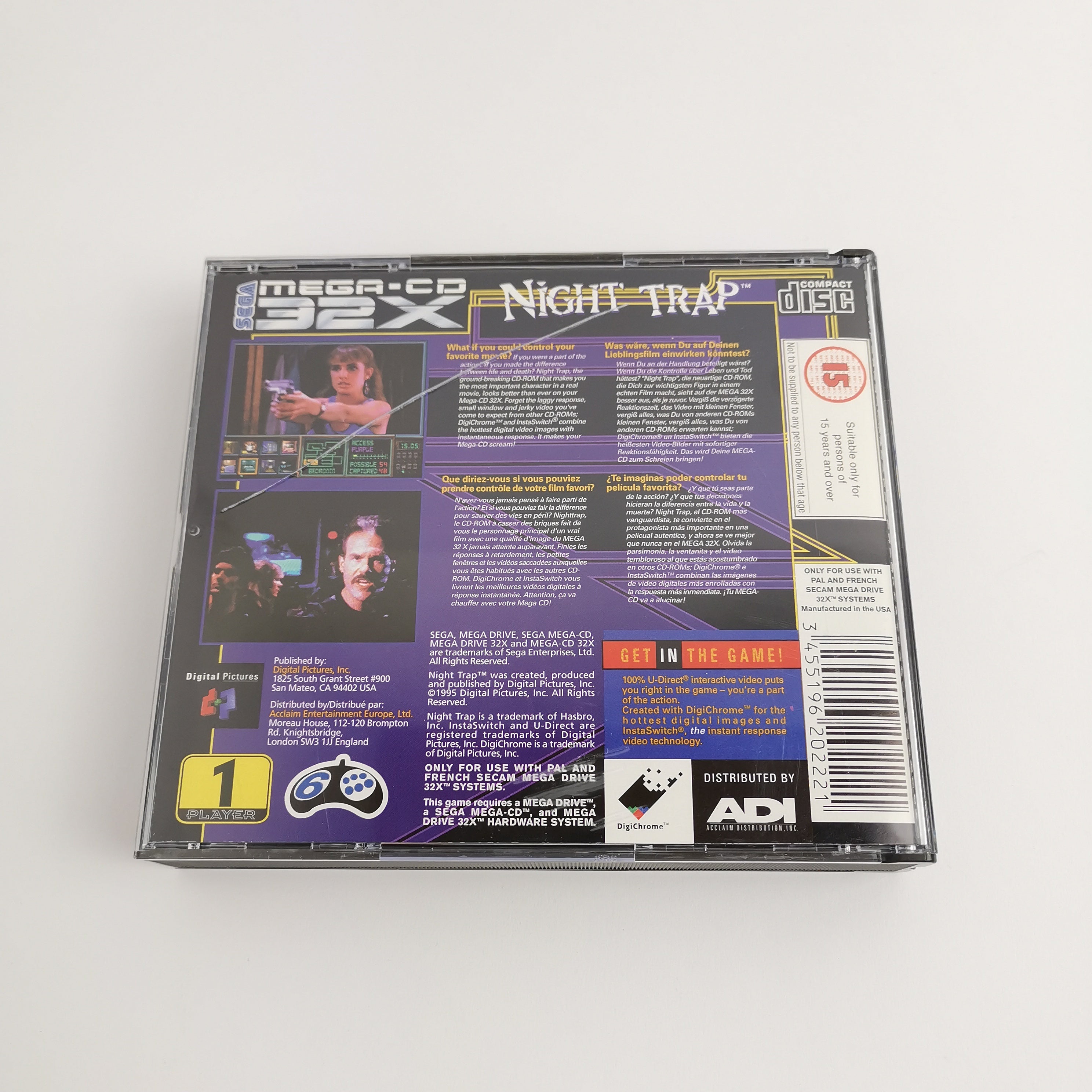 Sega Mega-CD 32X Spiel – Night Trap nur CD 2 (PAL OVP)