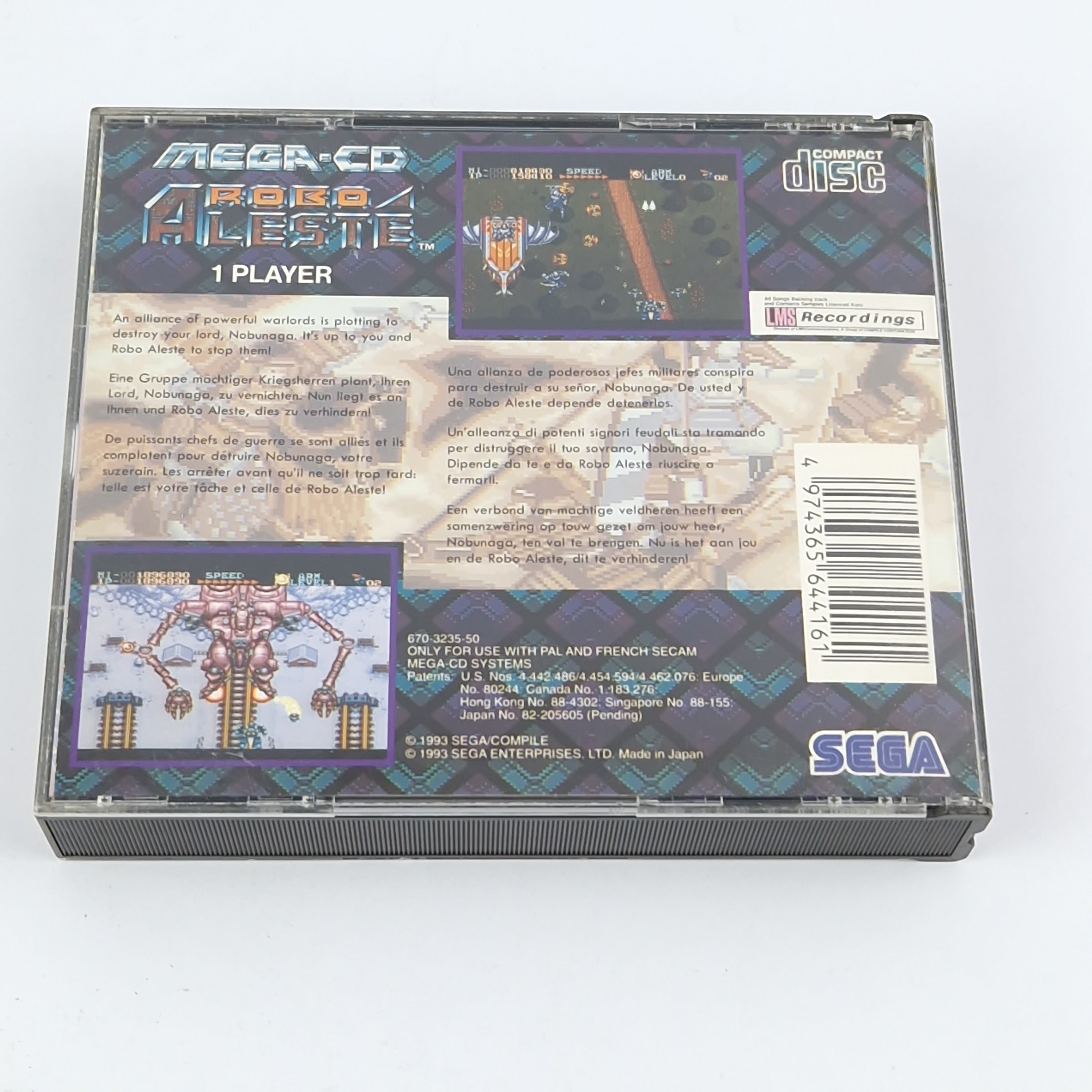 Sega Mega CD Spiel – Robo Aleste OVP PAL CIB