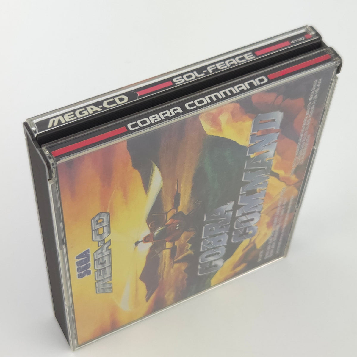 Sega Mega CD Spiel Sol Feace Cobra Command OVP PAL