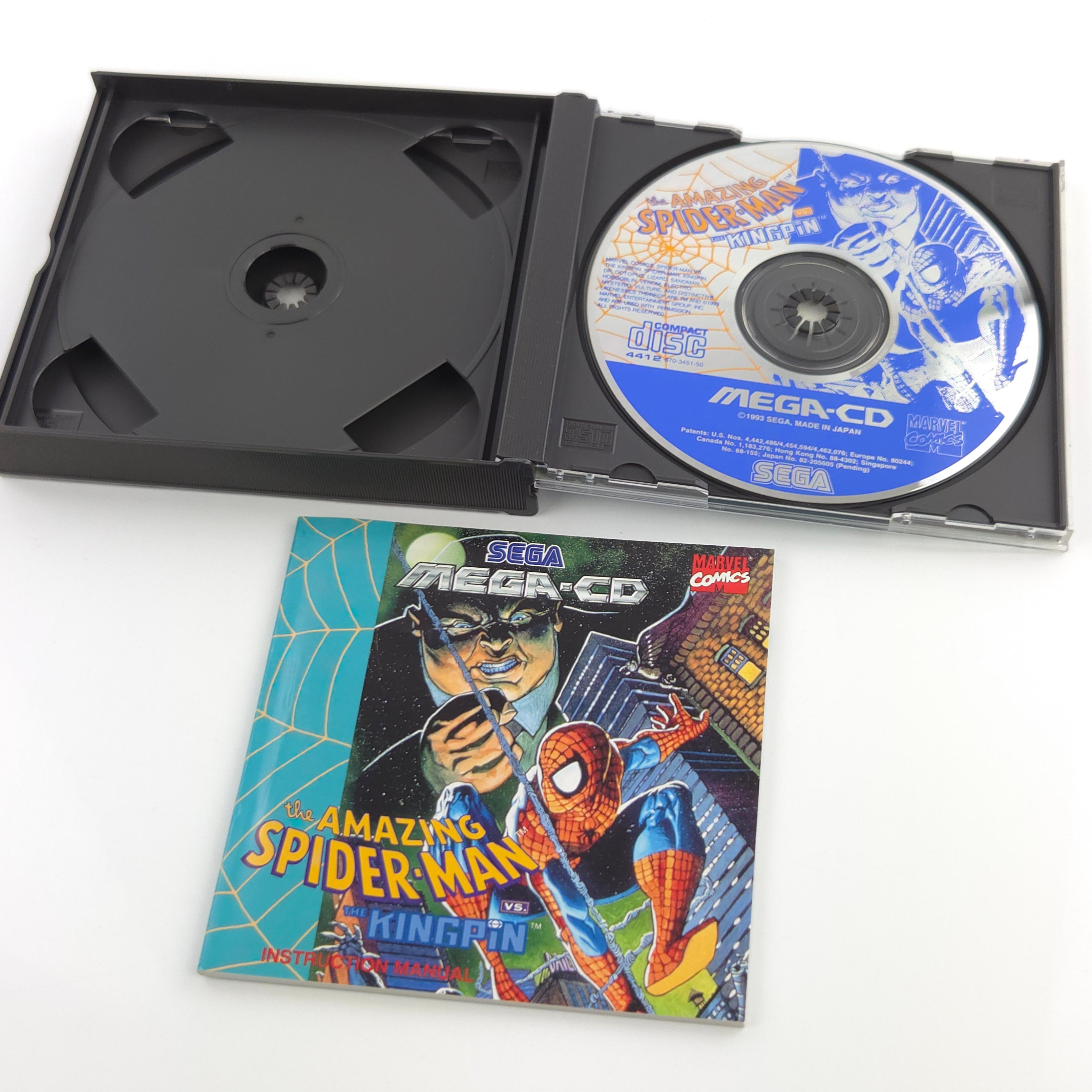 Sega Mega-CD Spiel – The Amazin Spider-Man vs The Kingpin OVP