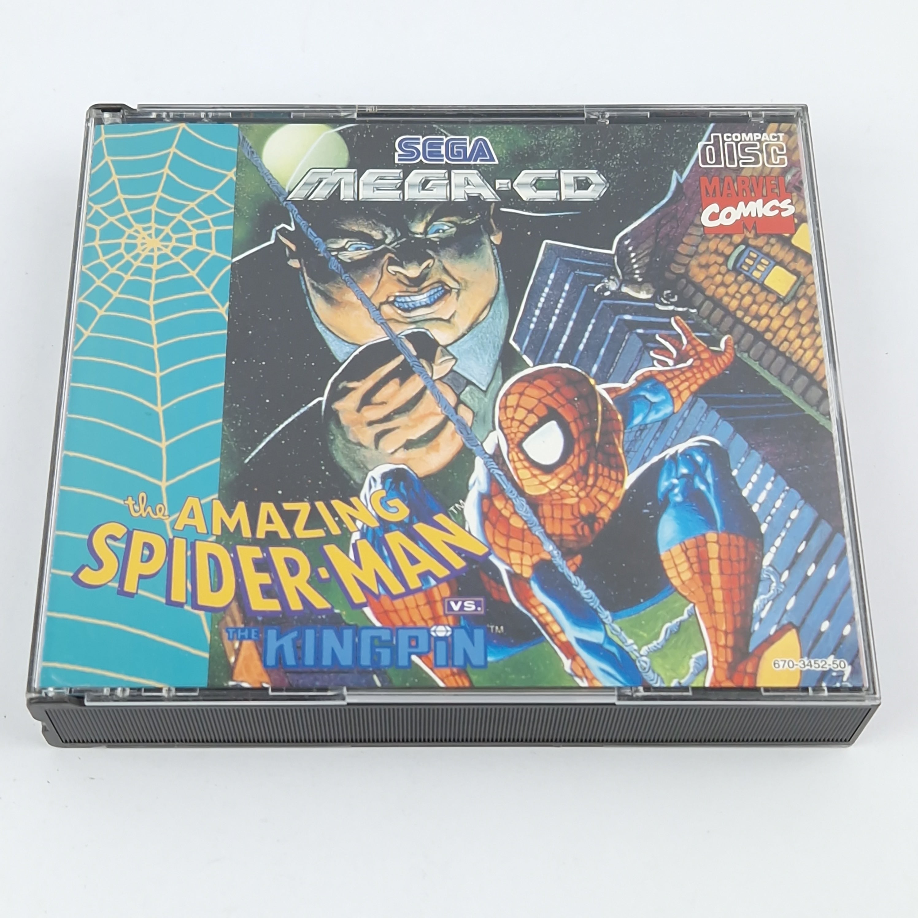 Sega Mega CD Spiel – The Amazing Spider-Man vs Kingpin OVP