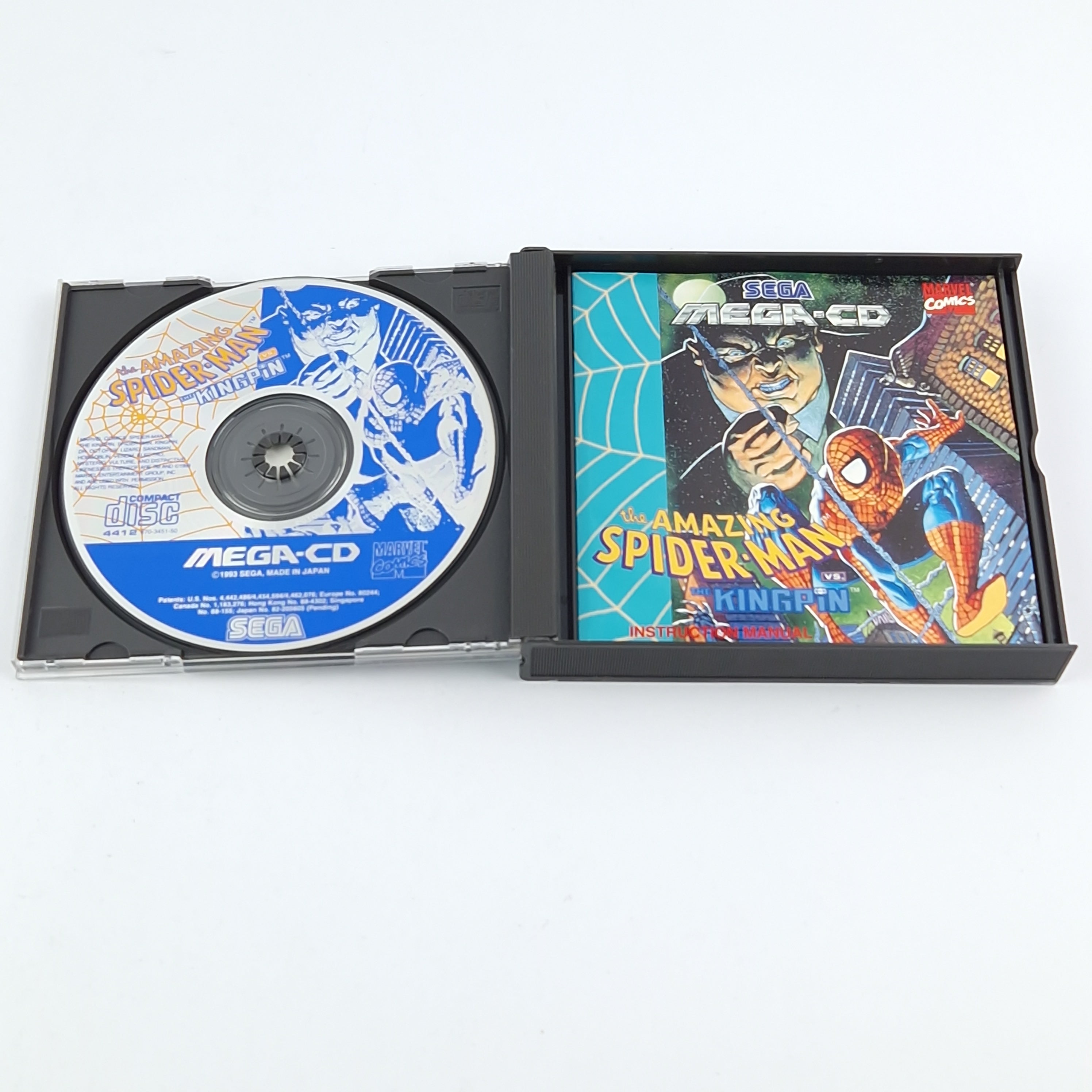 Sega Mega CD Spiel – The Amazing Spider-Man vs Kingpin OVP