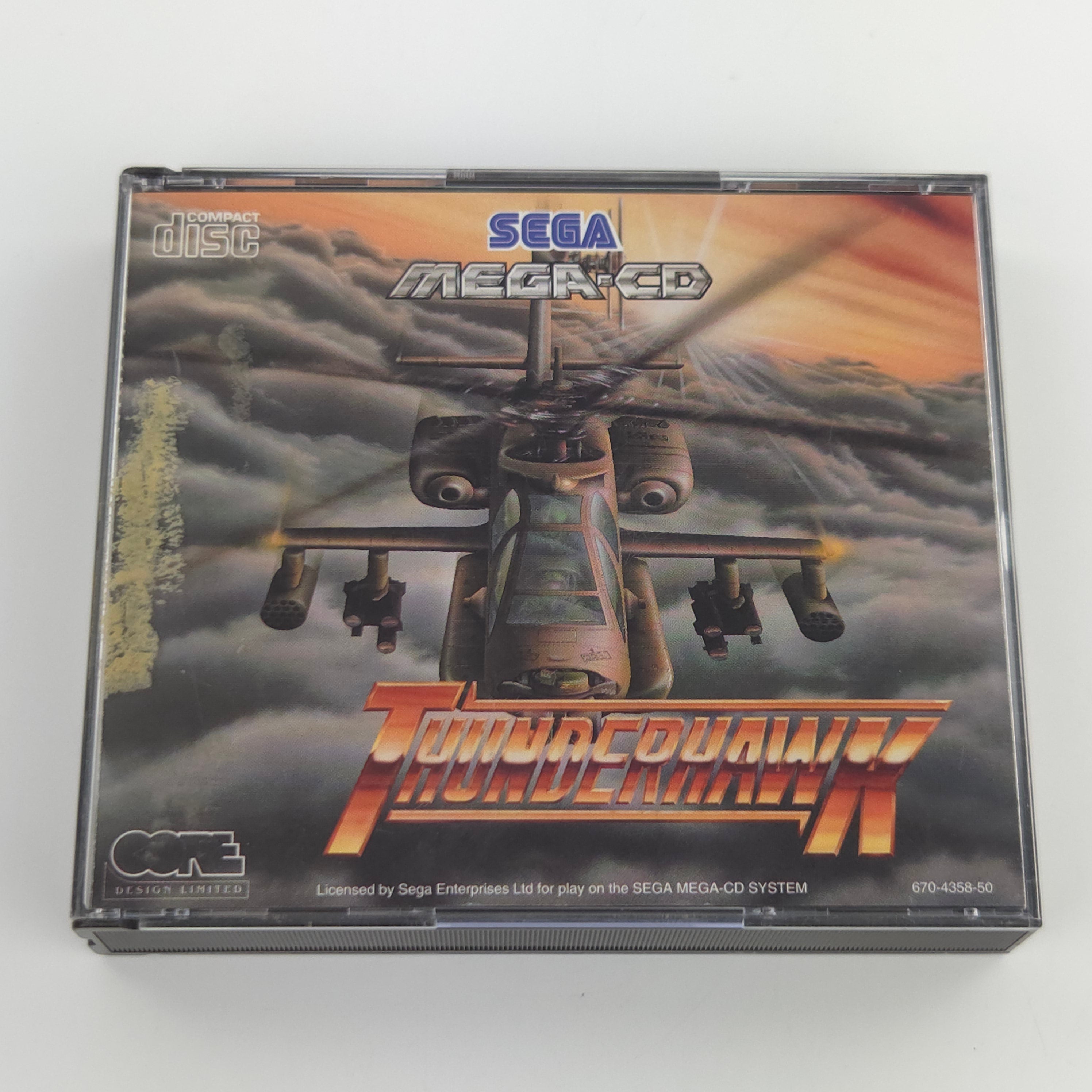 Sega Mega CD Spiel Thunderhawk MCD OVP PAL Core Design