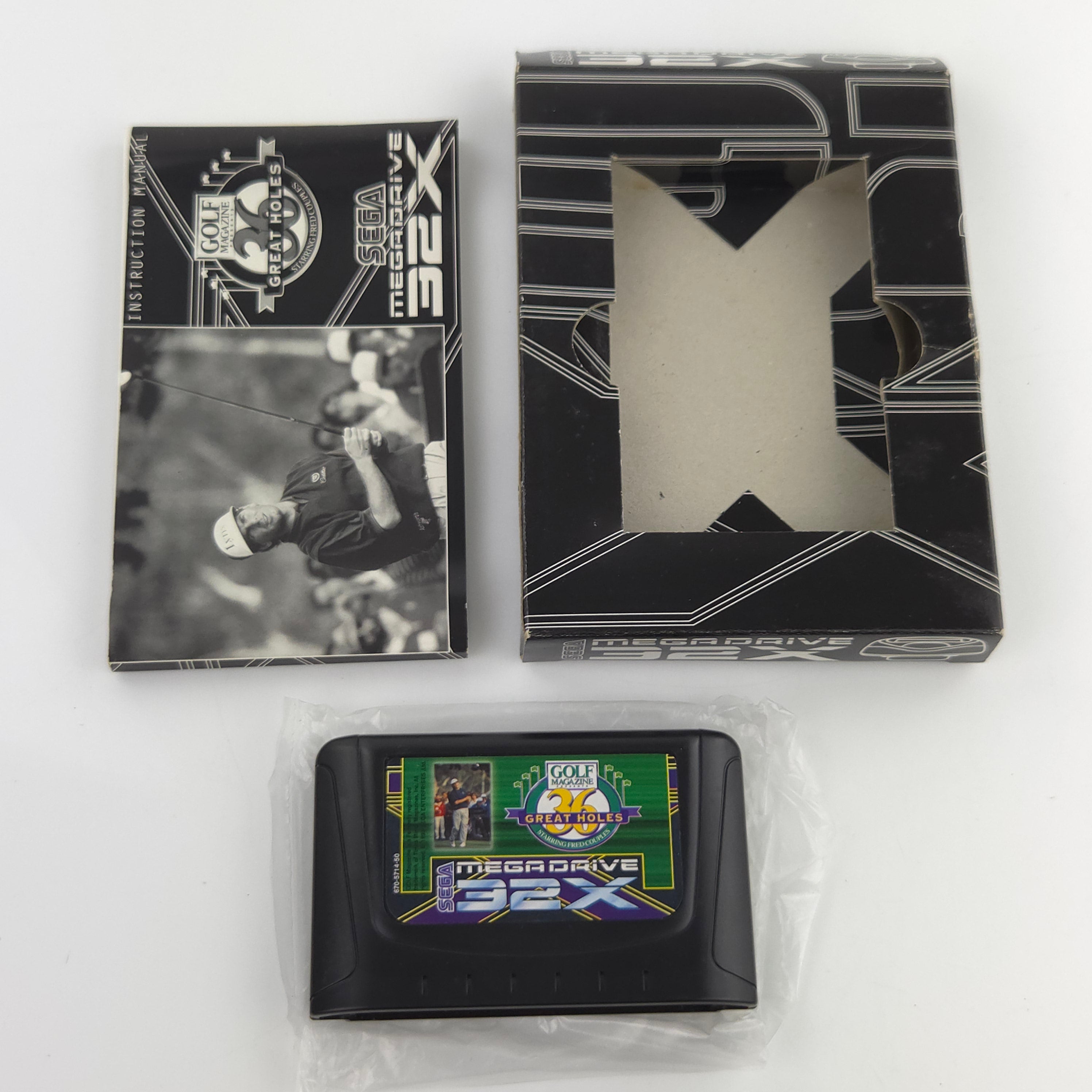 Sega Mega Drive 32X Spiel 36 Great Holes Golf MD OVP PAL