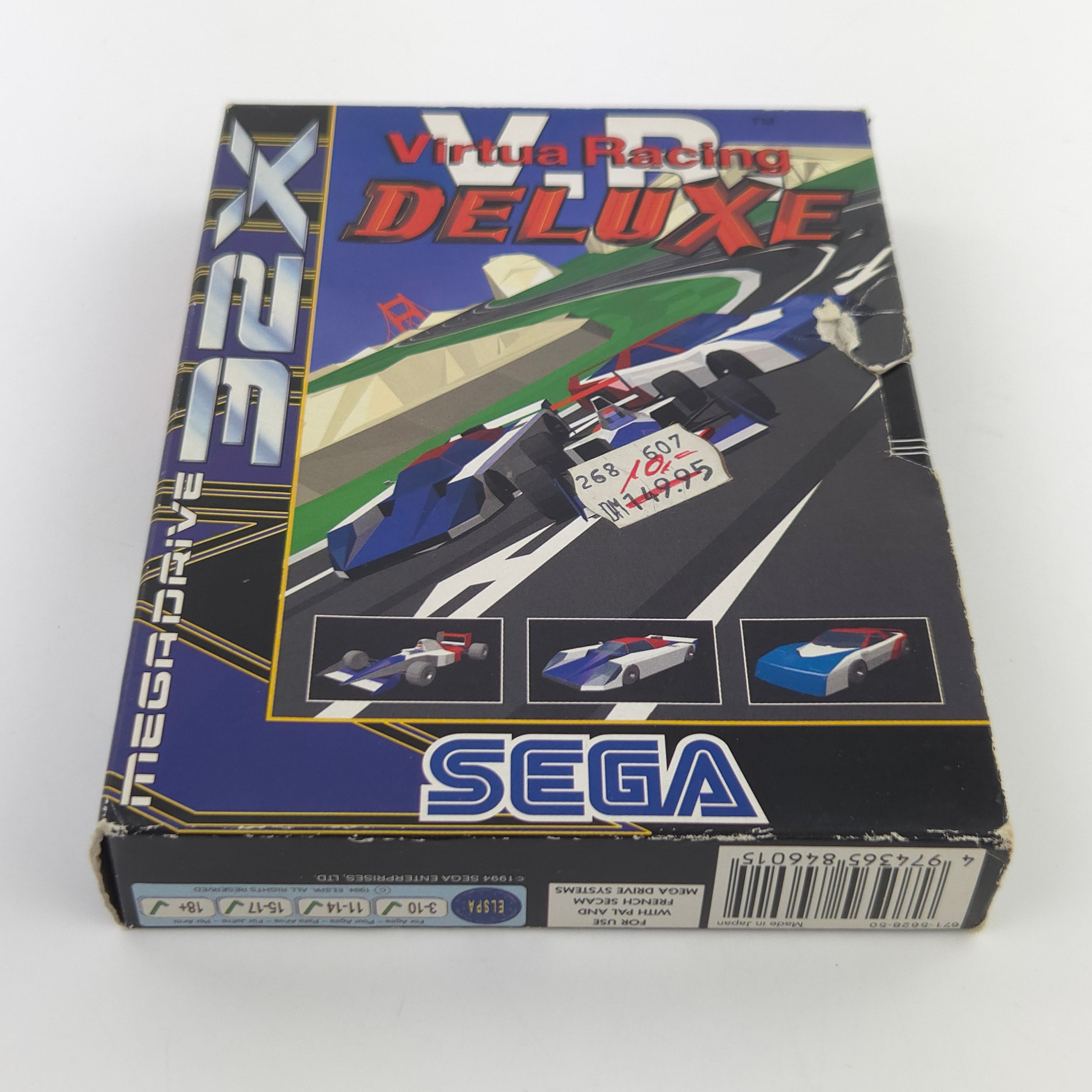 Mega Drive Spiel V.R. Virtua Racing Deluxe MD OVP PAL
