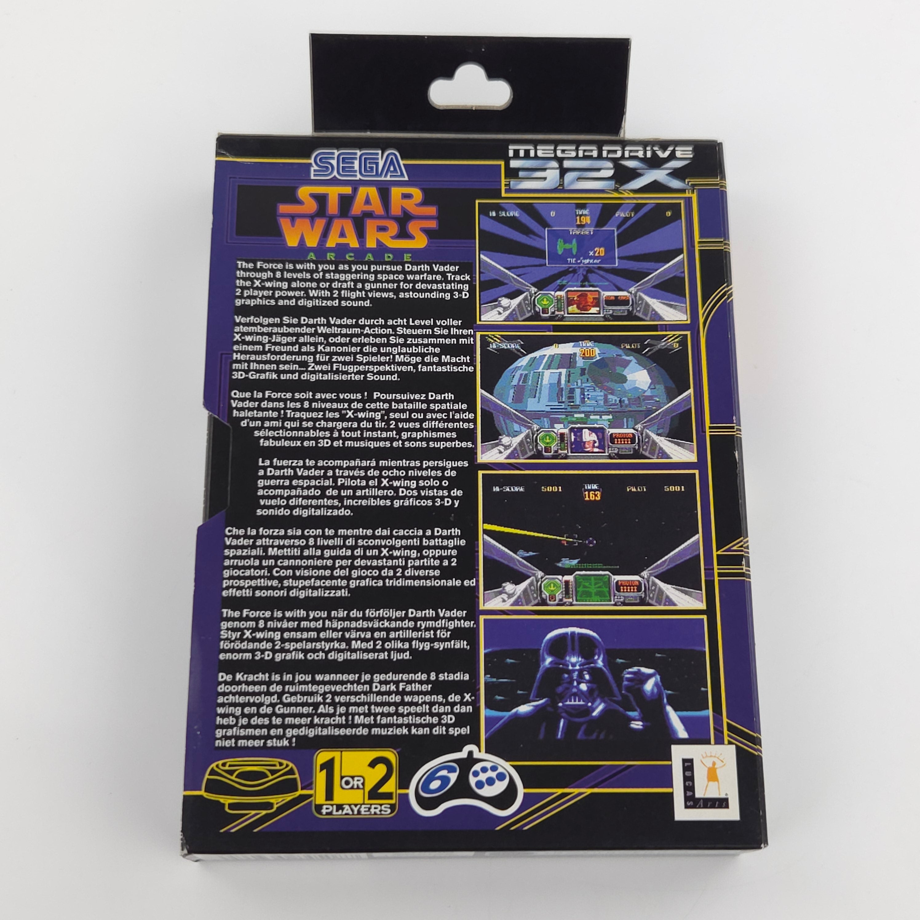 Sega Mega Drive 32X Spiel Star Wars Arcade MD OVP PAL
