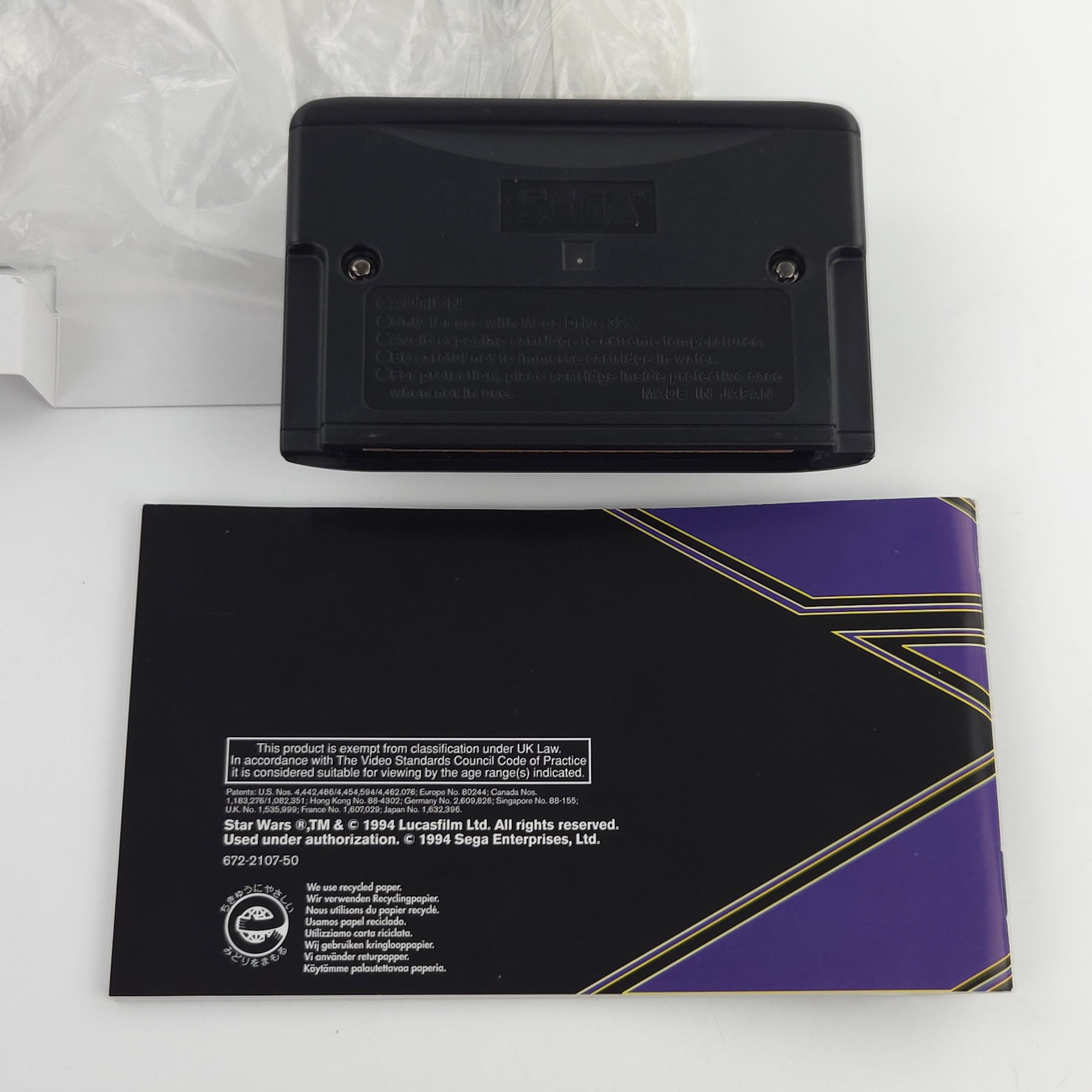 Sega Mega Drive 32X Spiel Star Wars Arcade MD OVP PAL