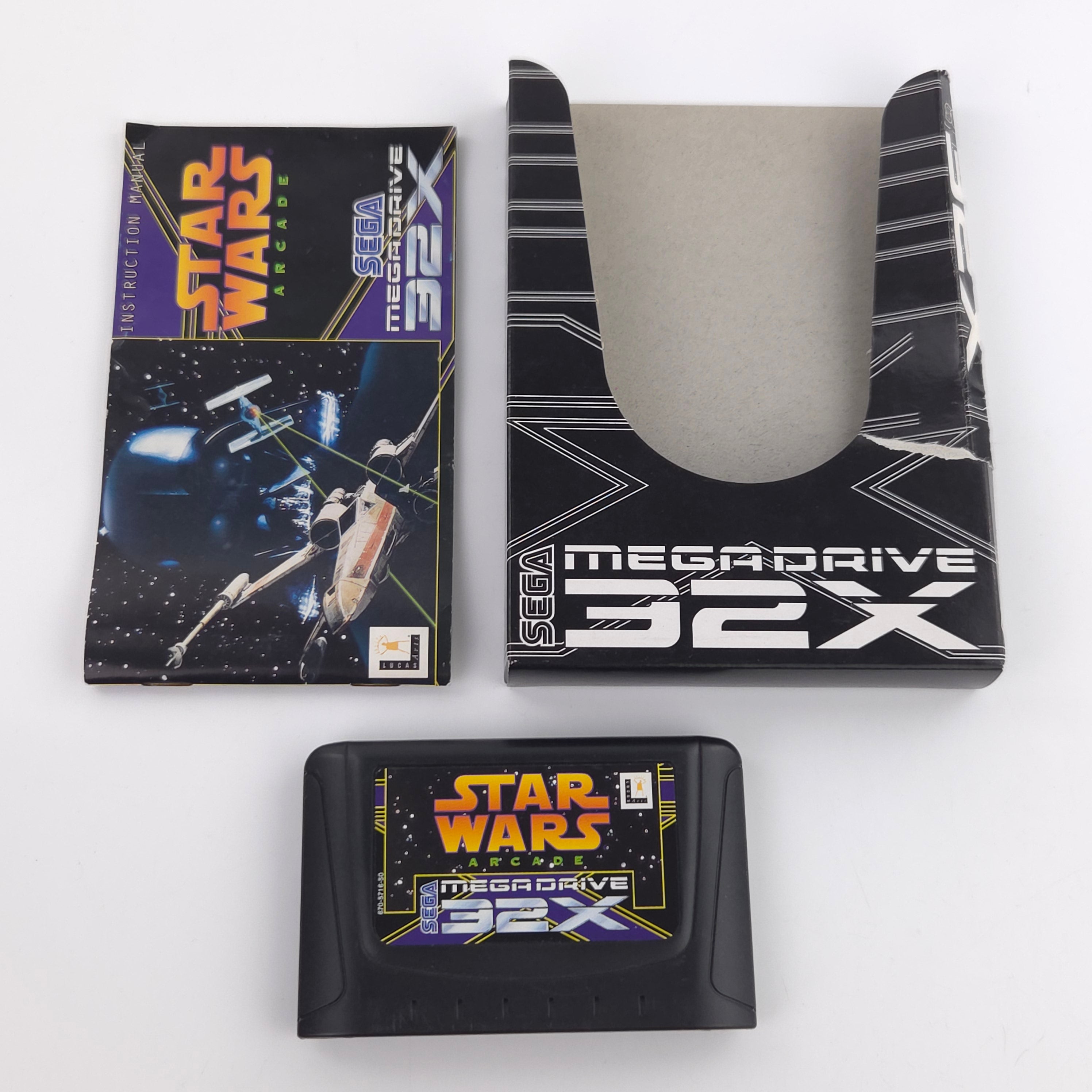 Sega Mega Drive 32X Spiel Star Wars Arcade OVP PAL EUR