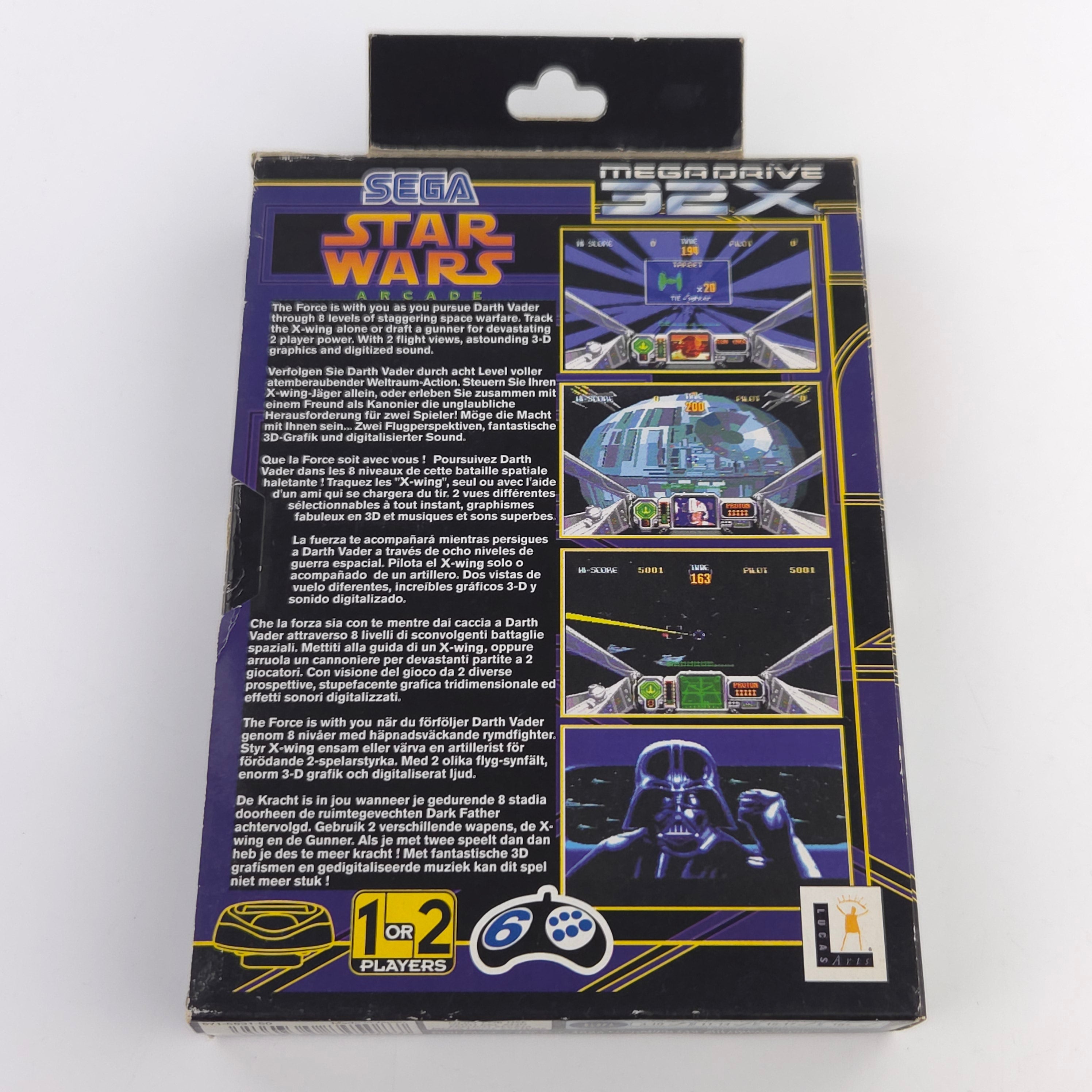 Sega Mega Drive 32X Spiel Star Wars Arcade OVP PAL EUR