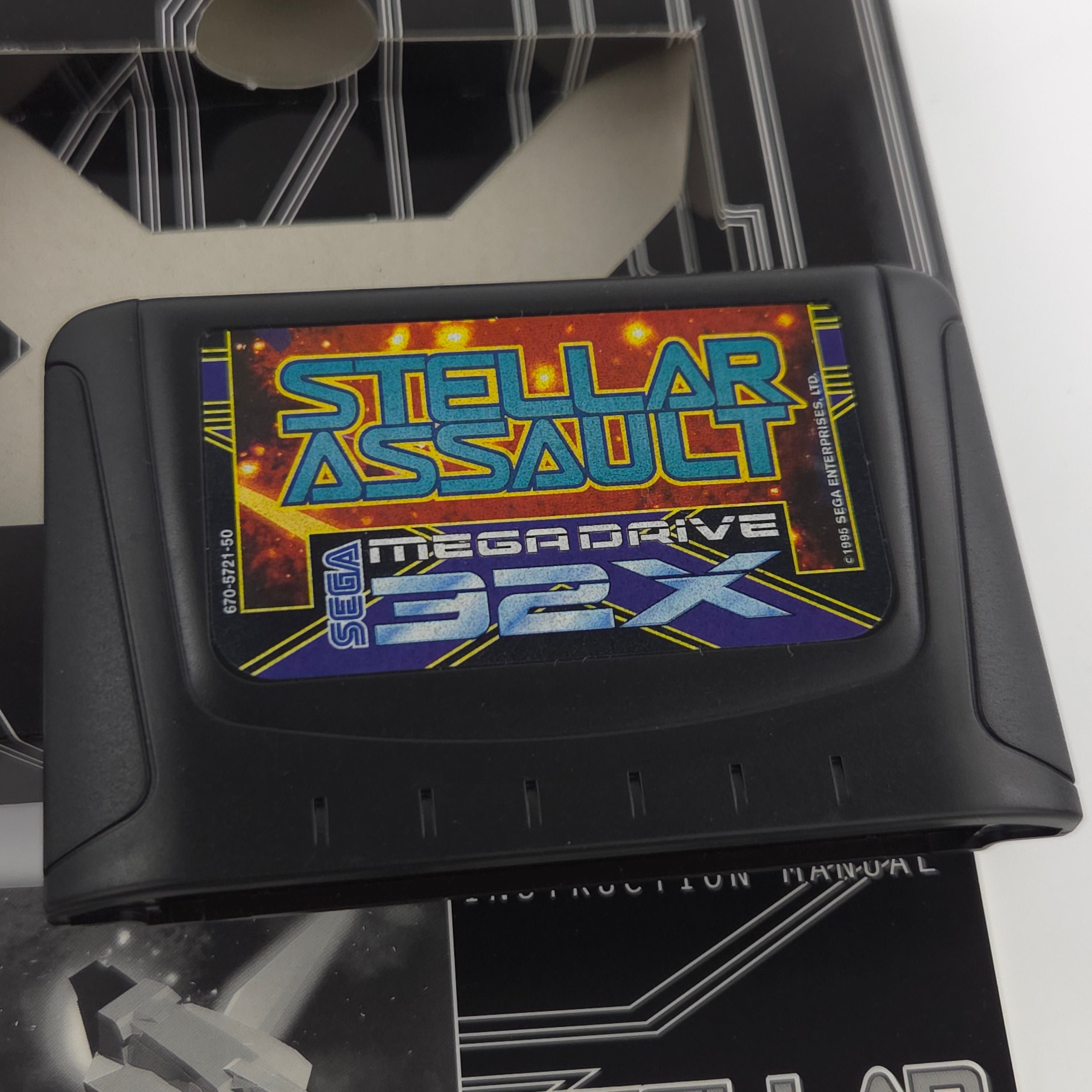 Sega Mega Drive 32X Spiel Stellar Assault MD OVP PAL EUR