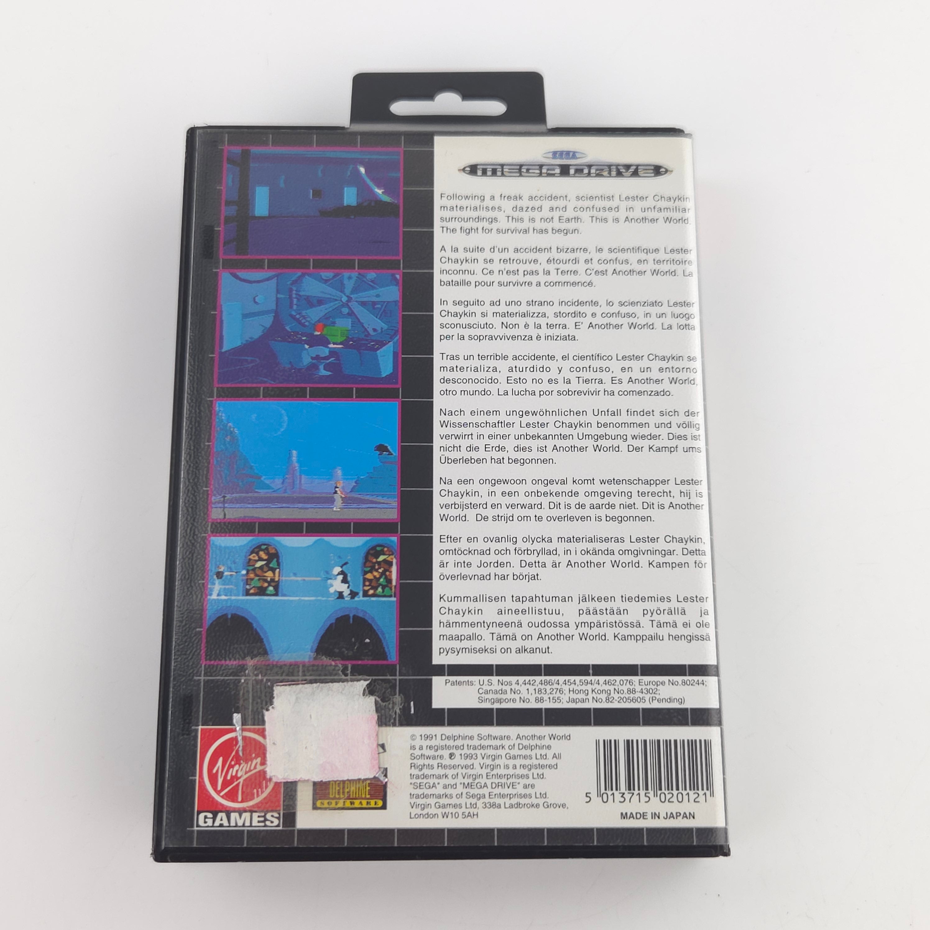 Sega Mega Drive Spiel Another World Modul Anleitung OVP