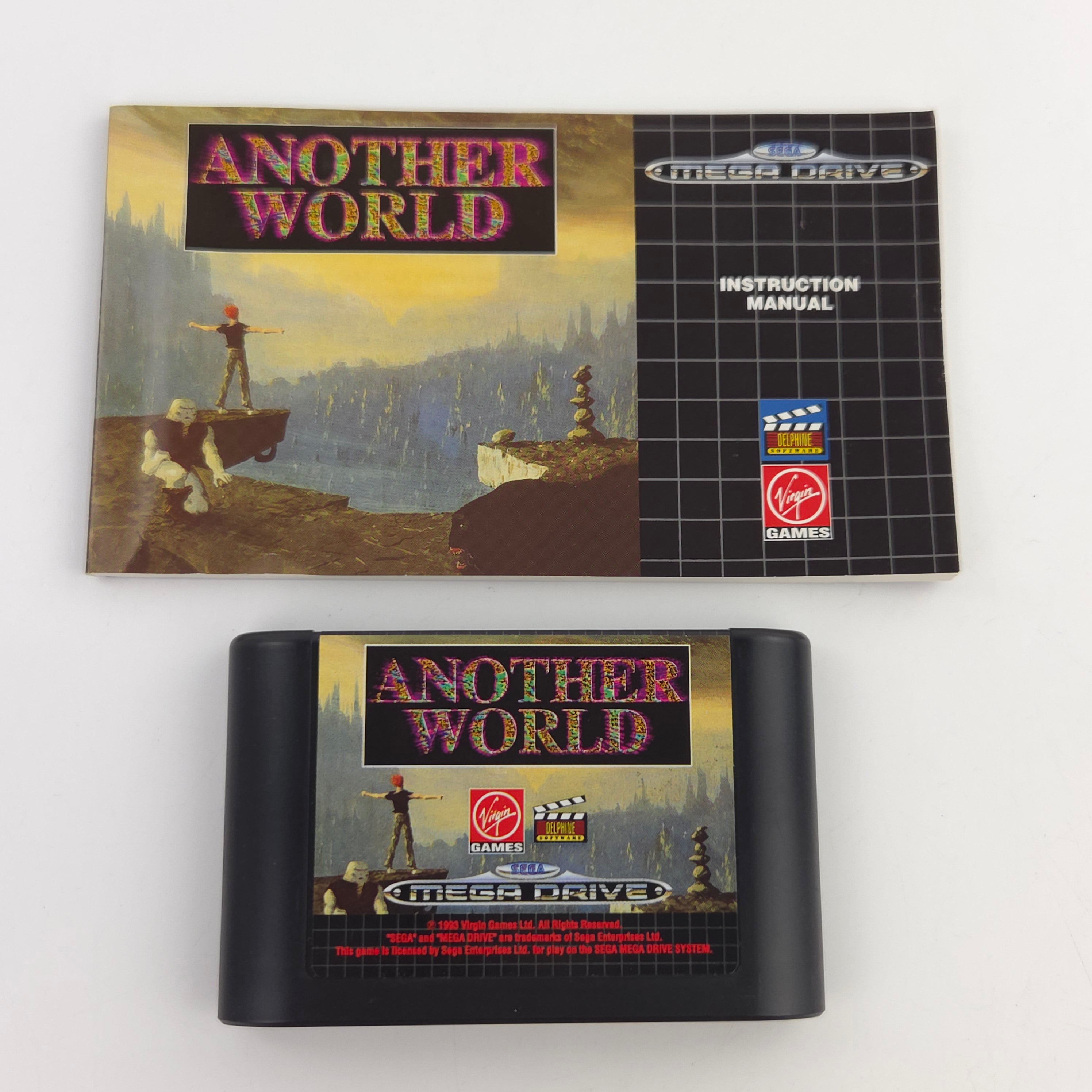 Sega Mega Drive Spiel Another World Modul Anleitung OVP