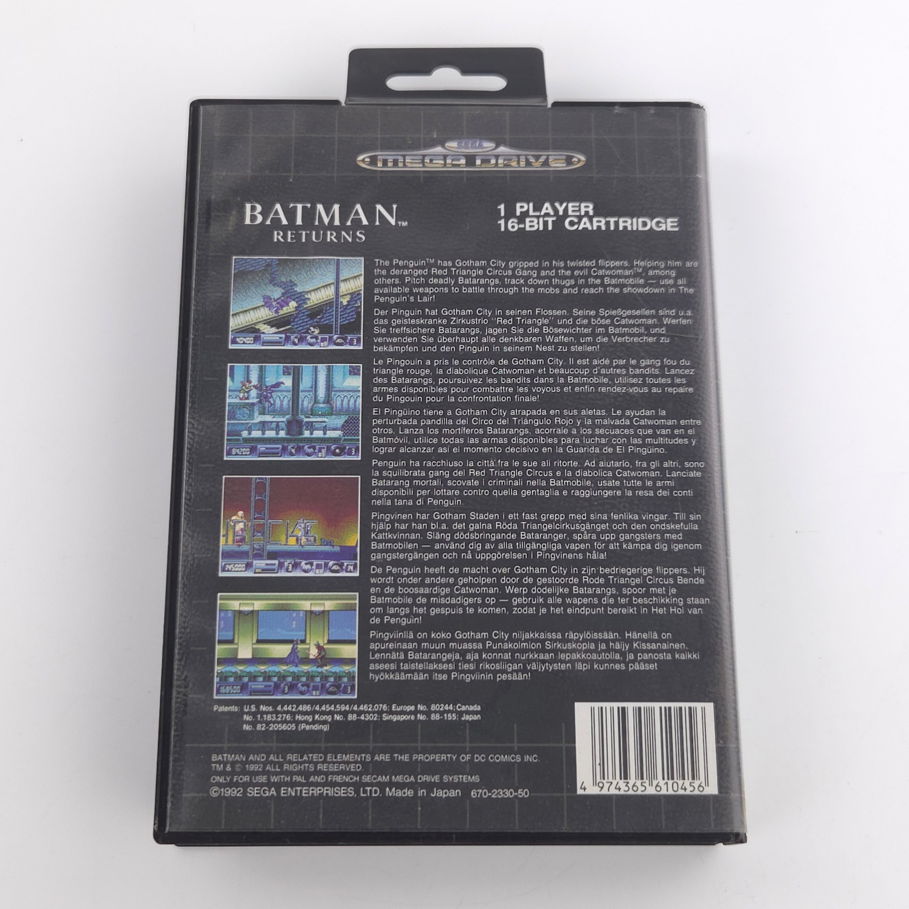 Sega Mega Drive Spiel Batman Returns MD OVP PAL EUR