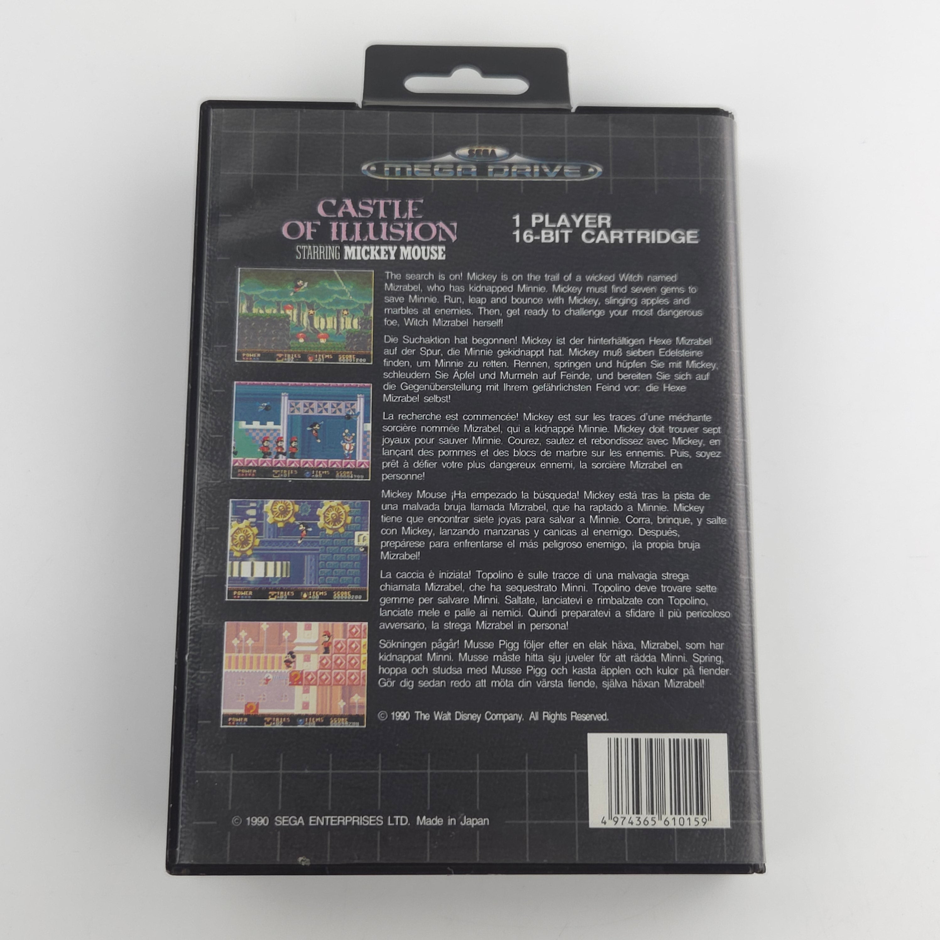 Sega Mega Drive Spiel Castle of Illusion MD OVP PAL