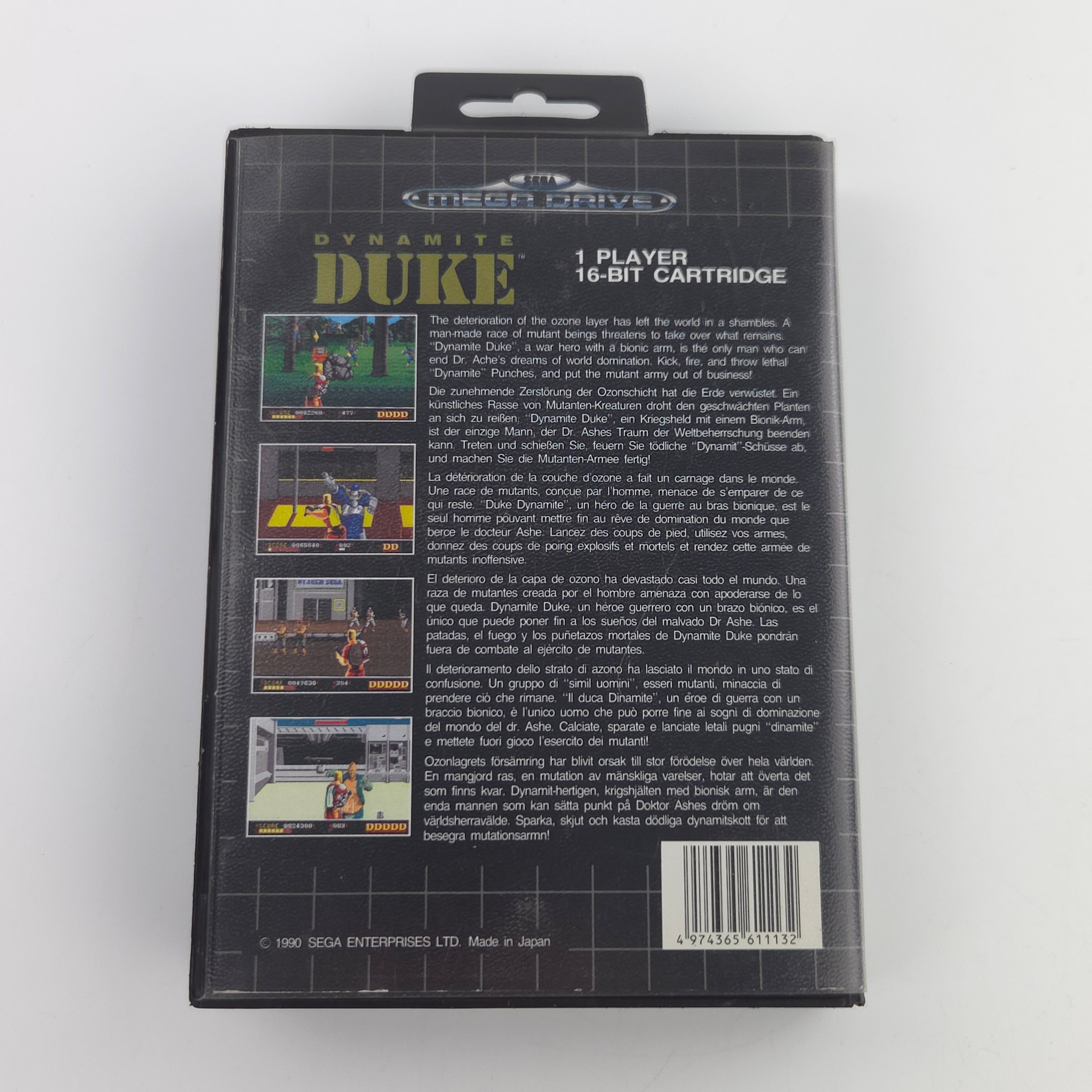 Sega Mega Drive Spiel Dynamite Duke MD Modul OVP PAL