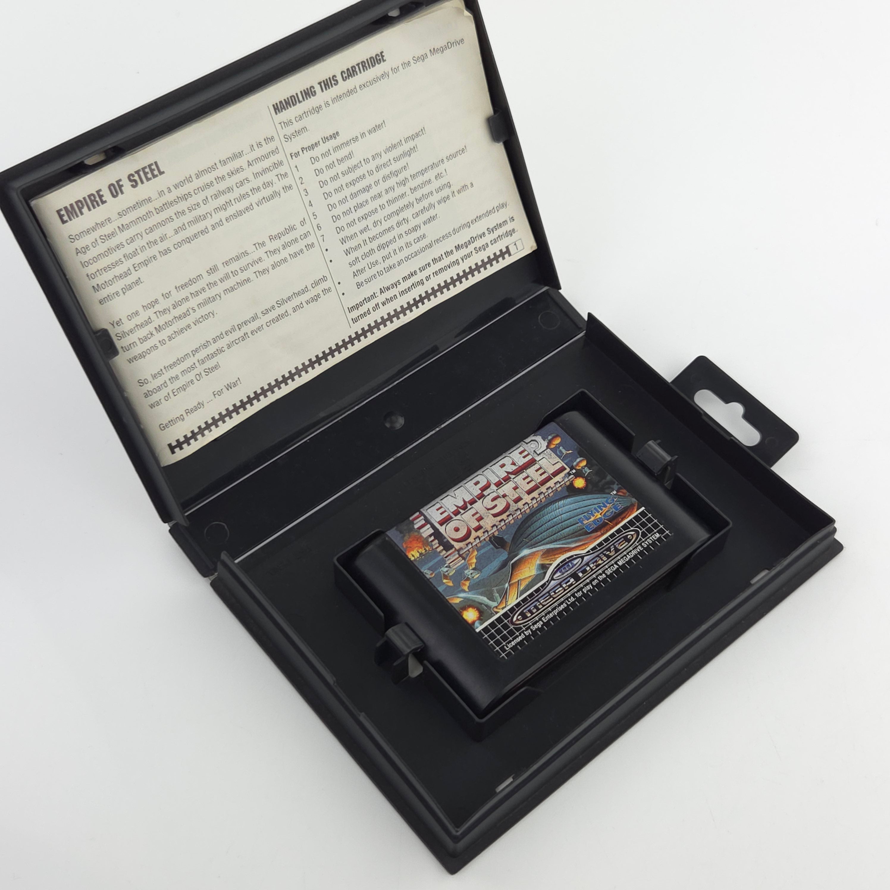 Sega Mega Drive Empire of Steel Spiel Modul Anleitung OVP