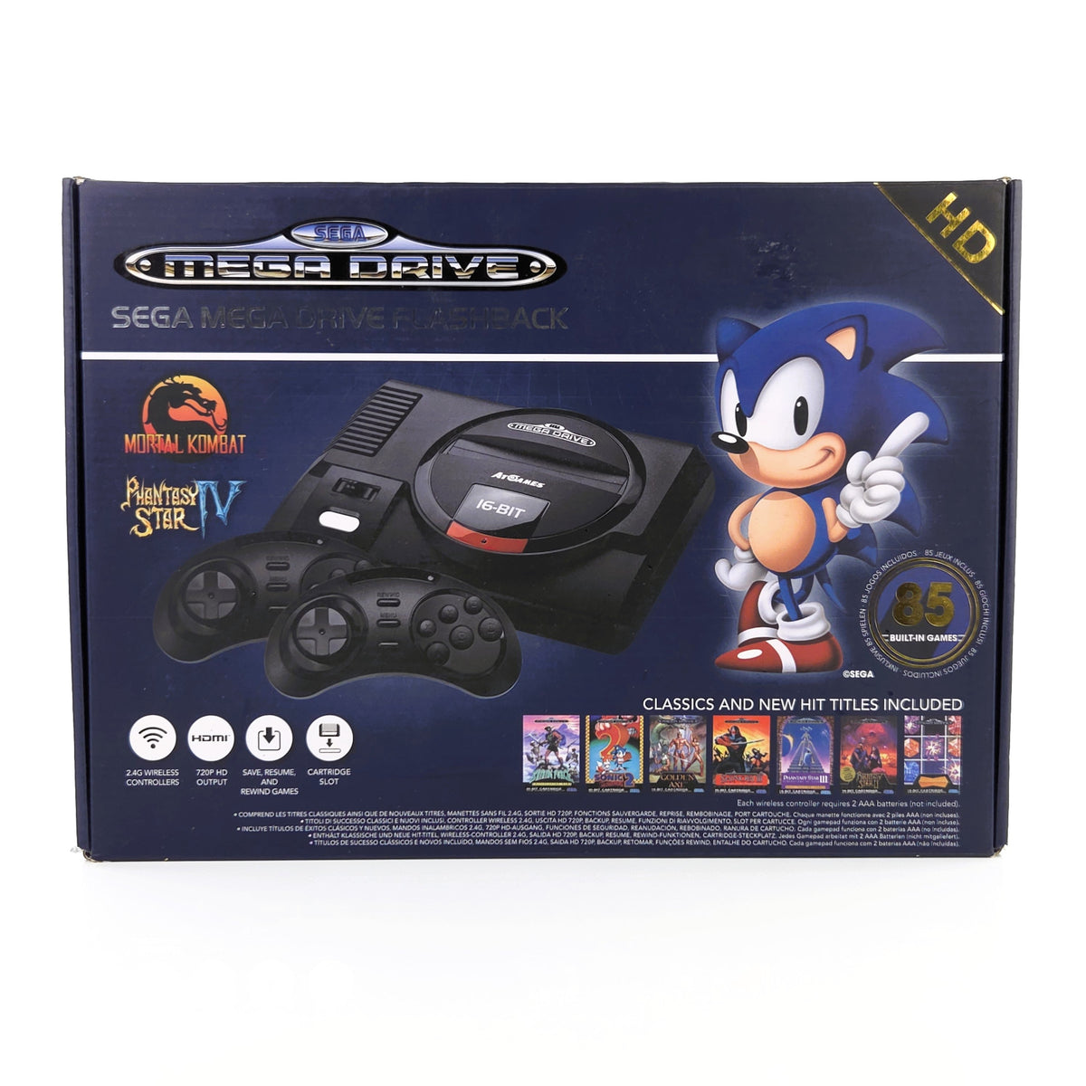 Sega Mega Drive Konsole HD Retro Spiele OVP