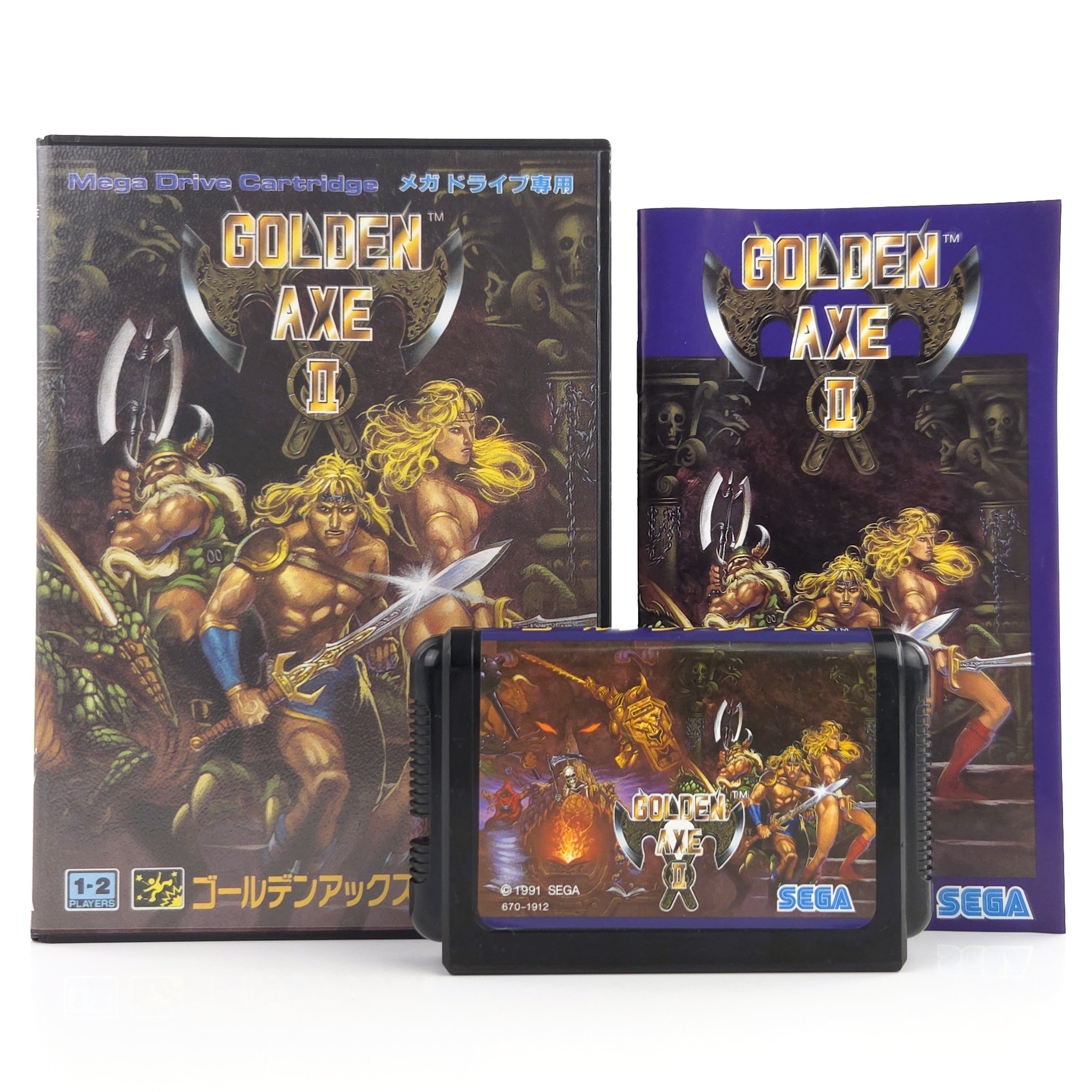 Sega Mega Drive Spiel Golden Axe II MD OVP Japan NTSC-J