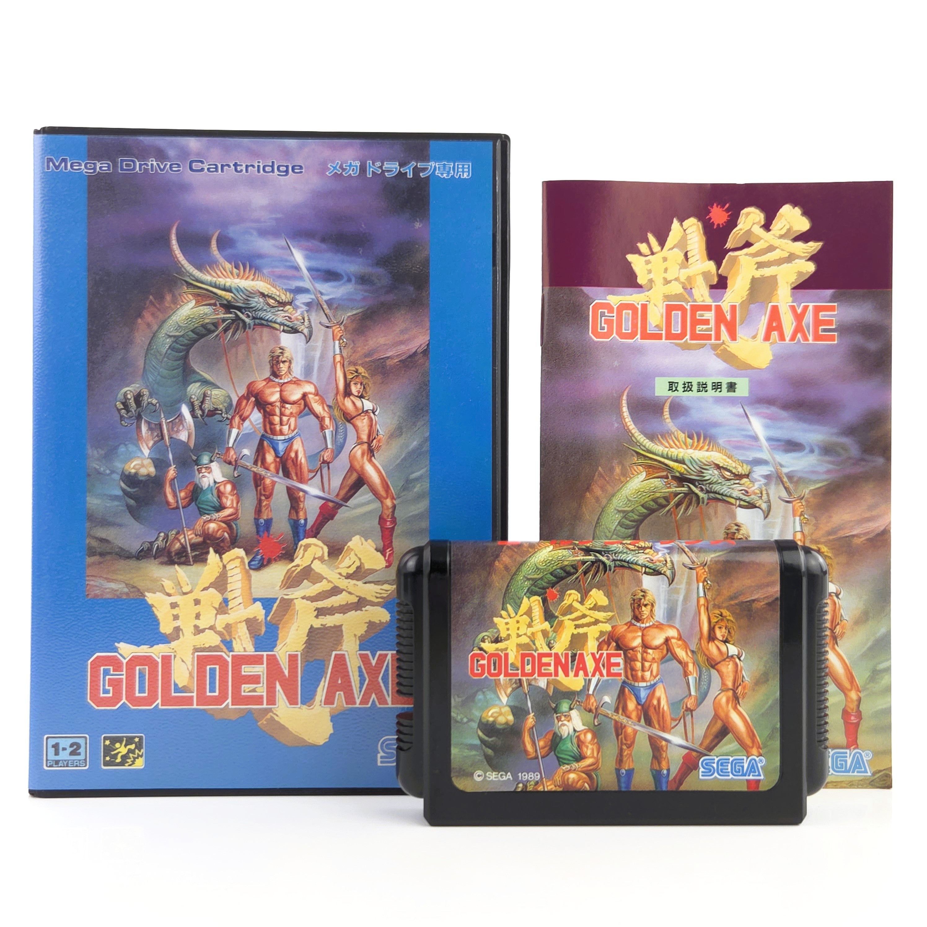 Sega Mega Drive Spiel Golden Axe OVP Japan