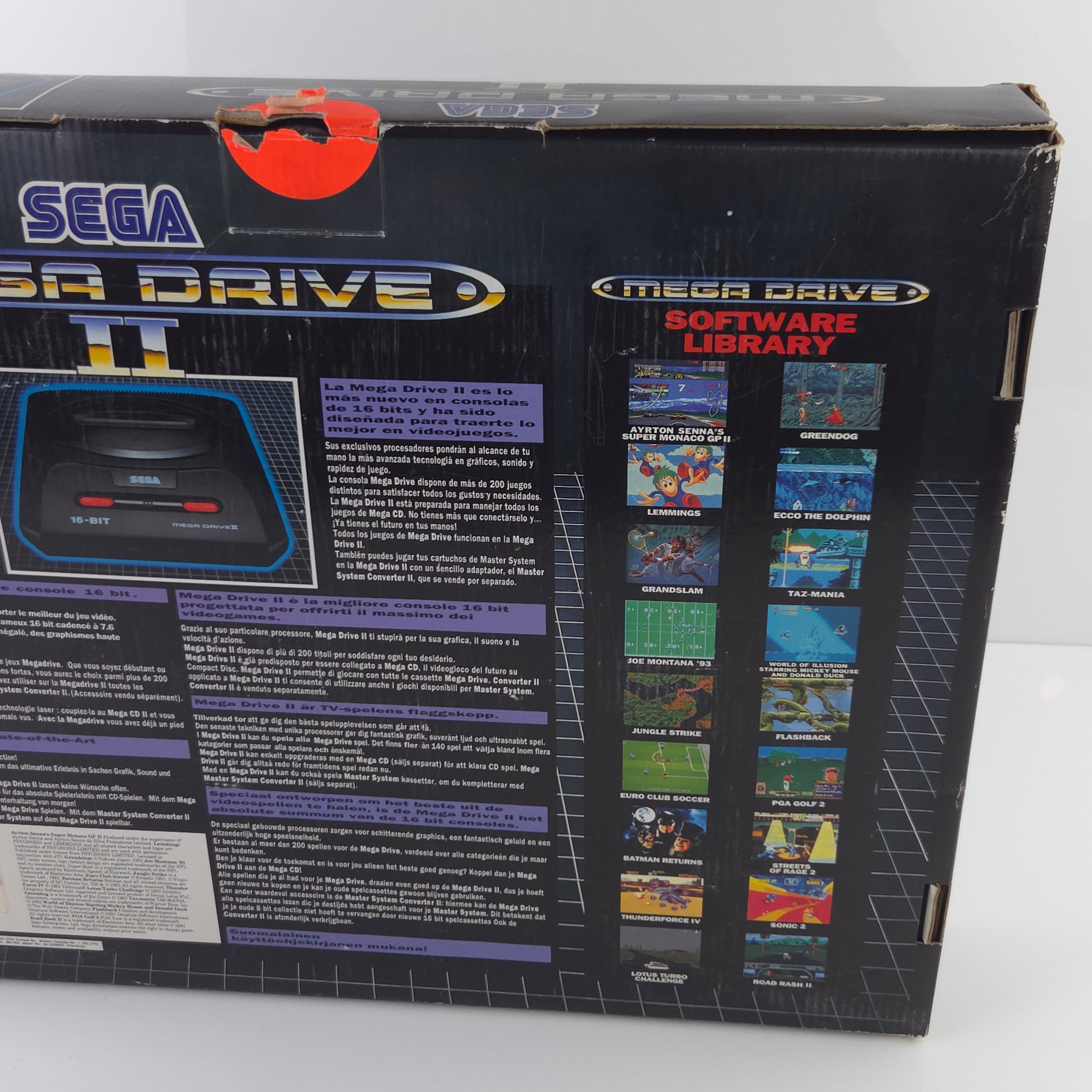 Sega Mega Drive II Konsole Bundle OVP PAL