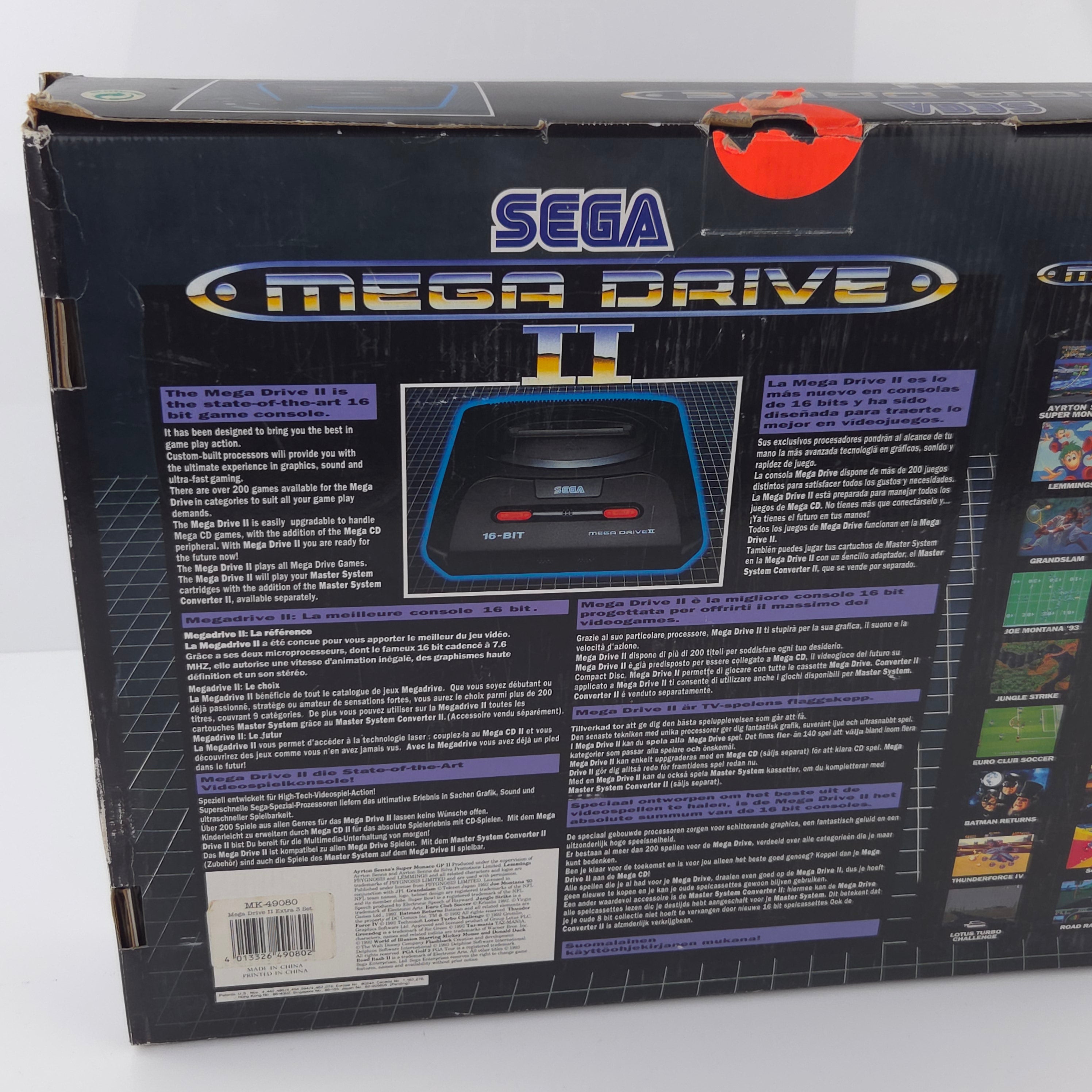 Sega Mega Drive II Konsole Bundle OVP PAL