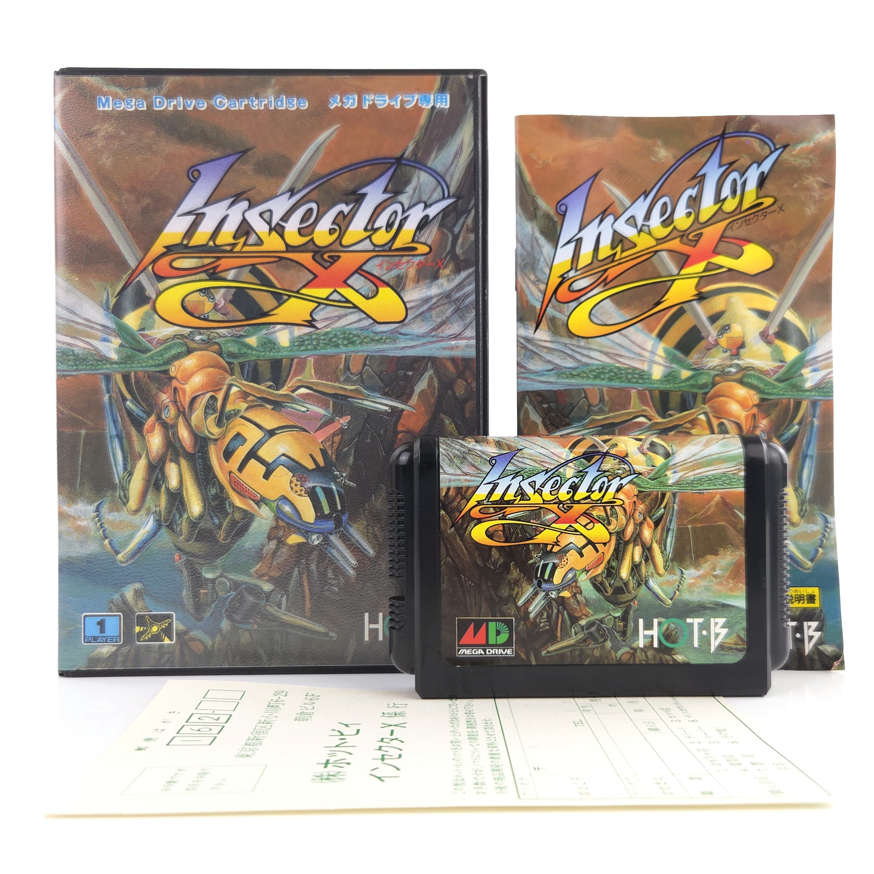 Sega Mega Drive Spiel Insector X MD 16 BIT OVP NTSC J