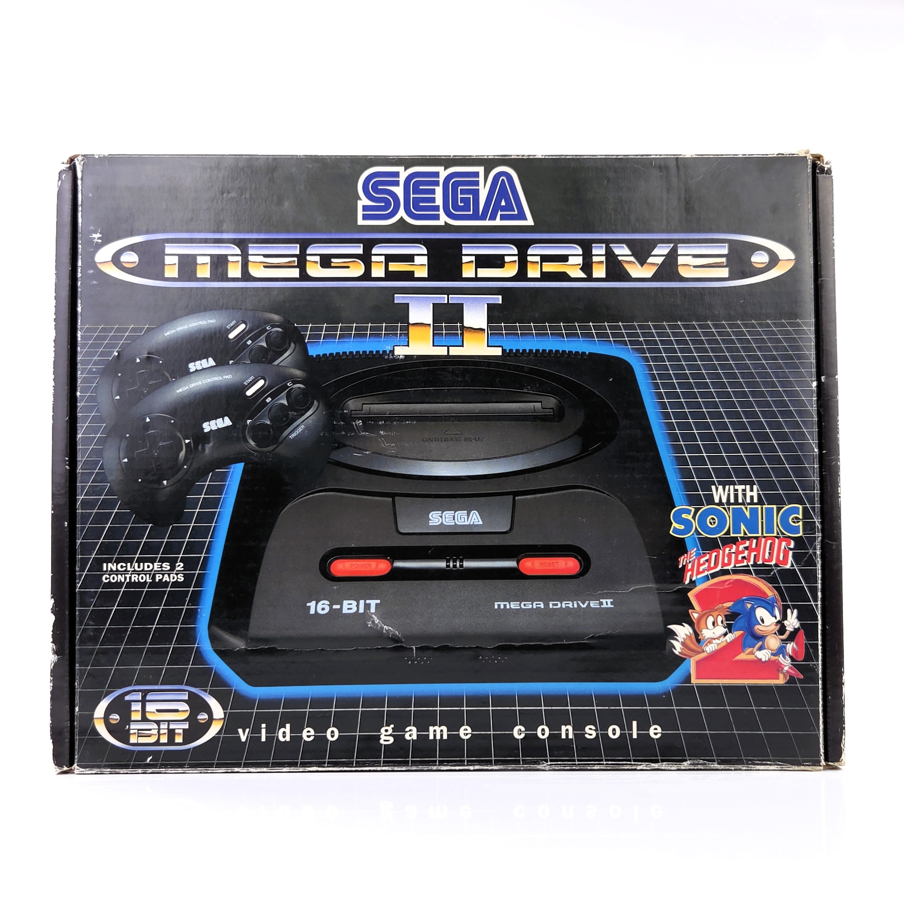 Sega Mega Drive Konsole mit Sonic the Hedgehog 2 PAL