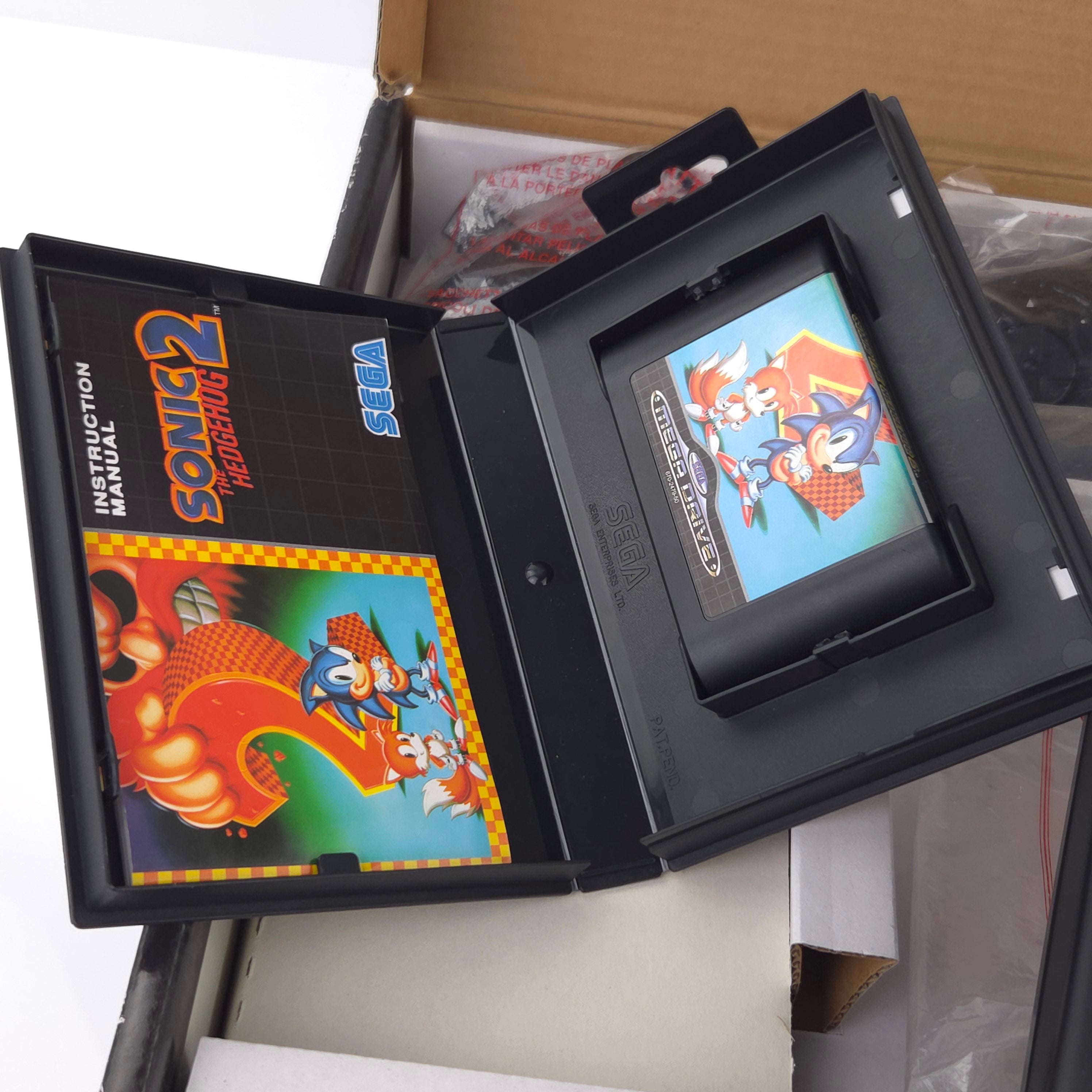 Sega Mega Drive Konsole mit Sonic The Hedgehog 2 OVP PAL