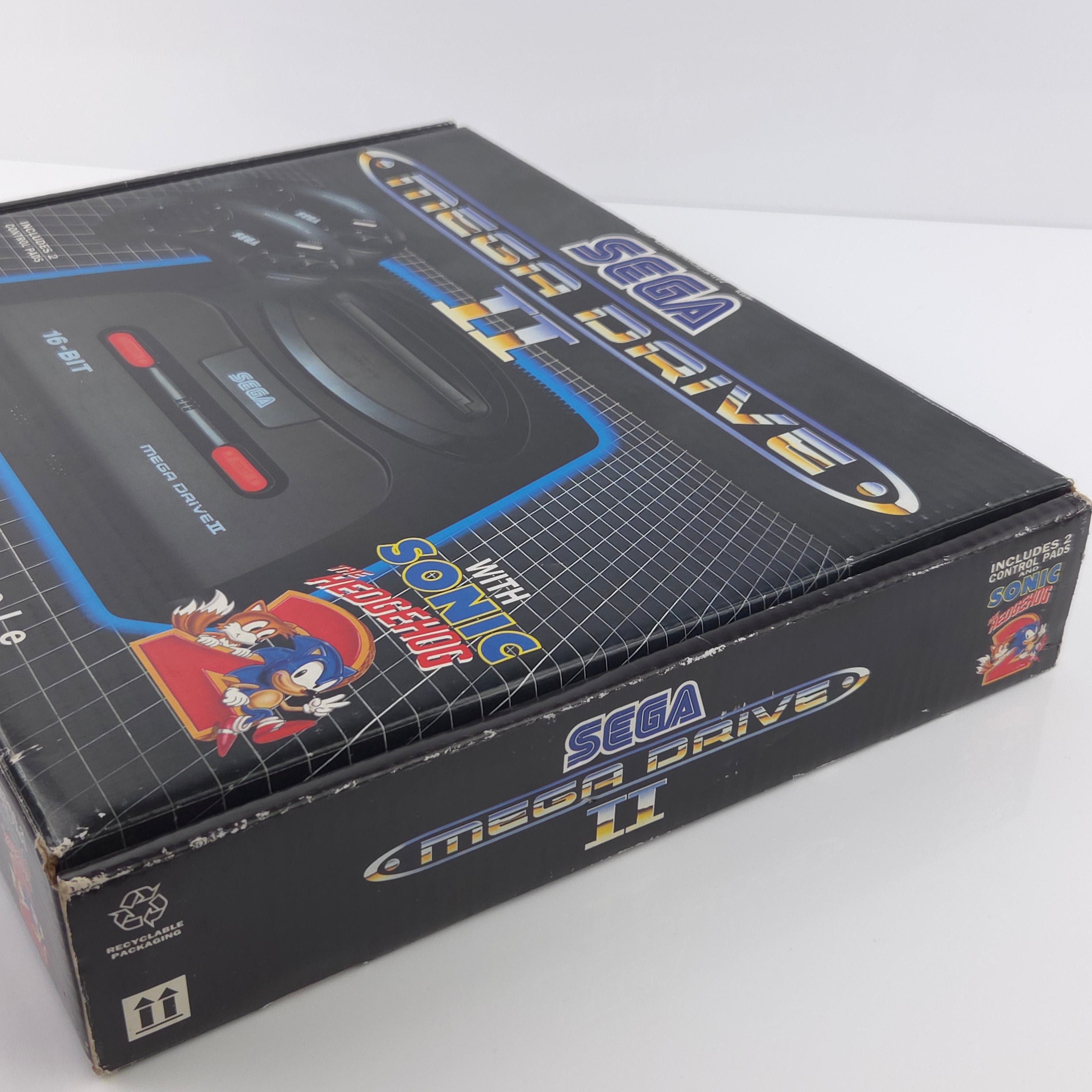 Sega Mega Drive Konsole mit Sonic The Hedgehog 2 OVP PAL