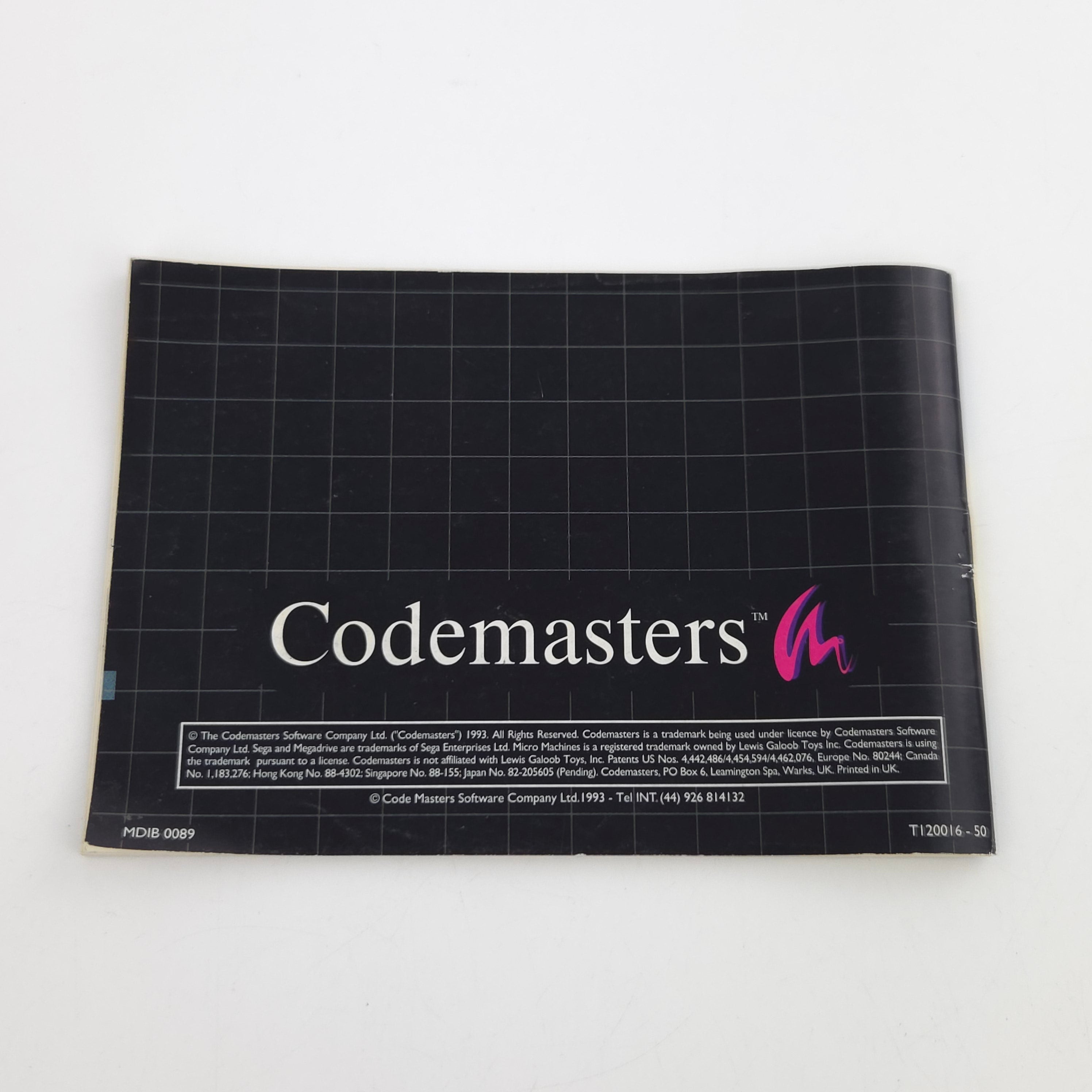Mega Drive Spiel Micro Machines OVP PAL Codemasters
