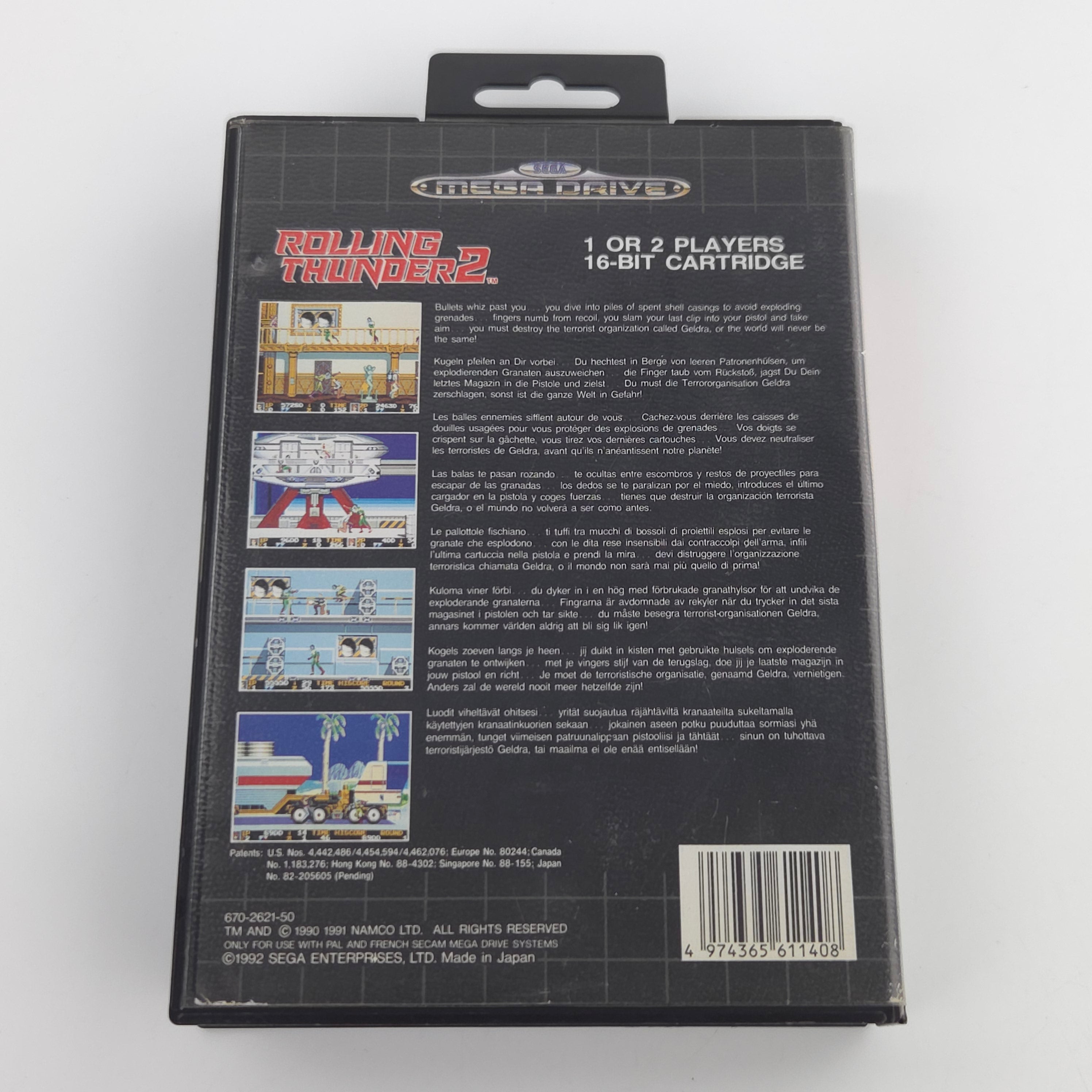 Sega Mega Drive Spiel Rolling Thunder 2 MD OVP PAL EUR