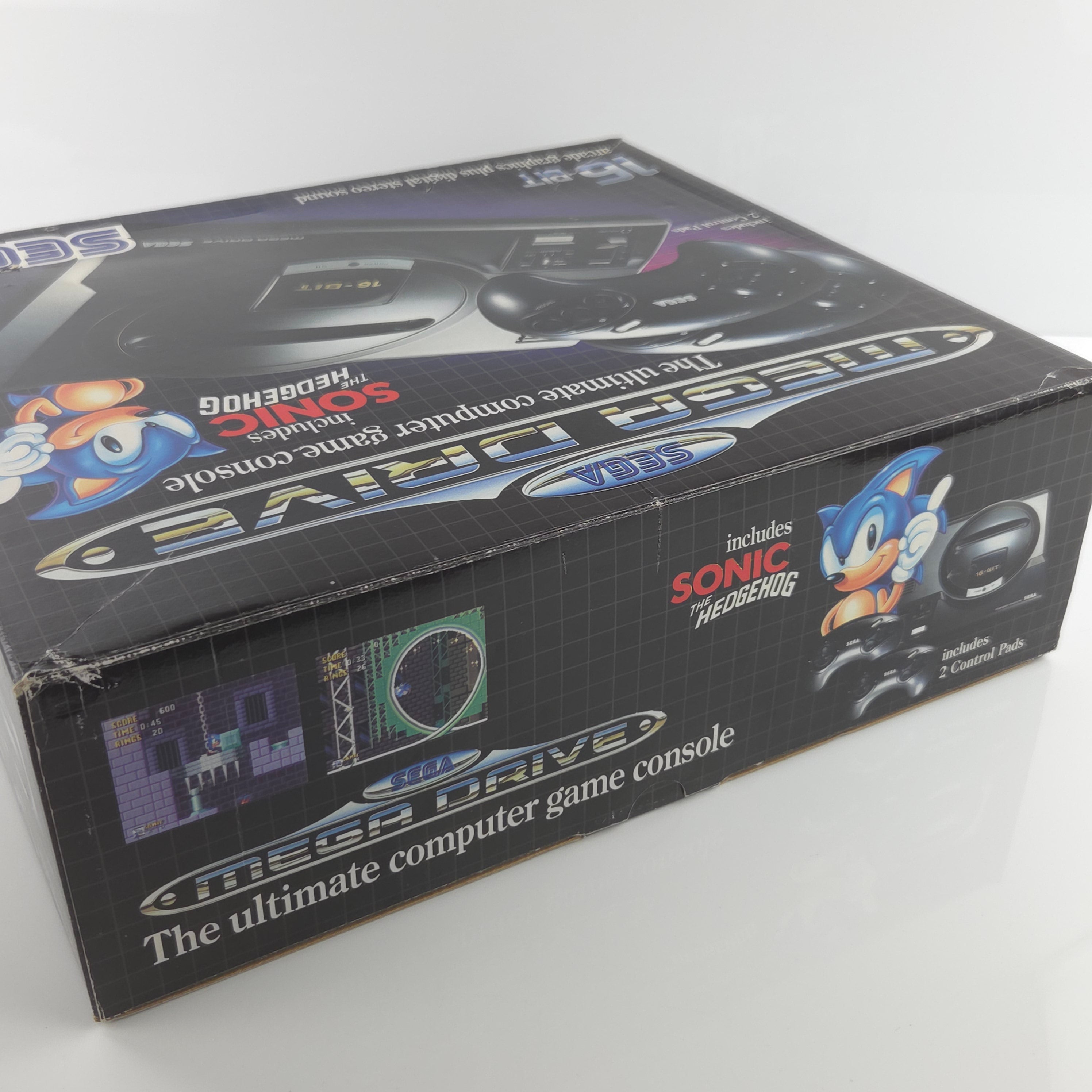 Sega Mega Drive Konsole Sonic Bundle OVP PAL Ohne Spiel