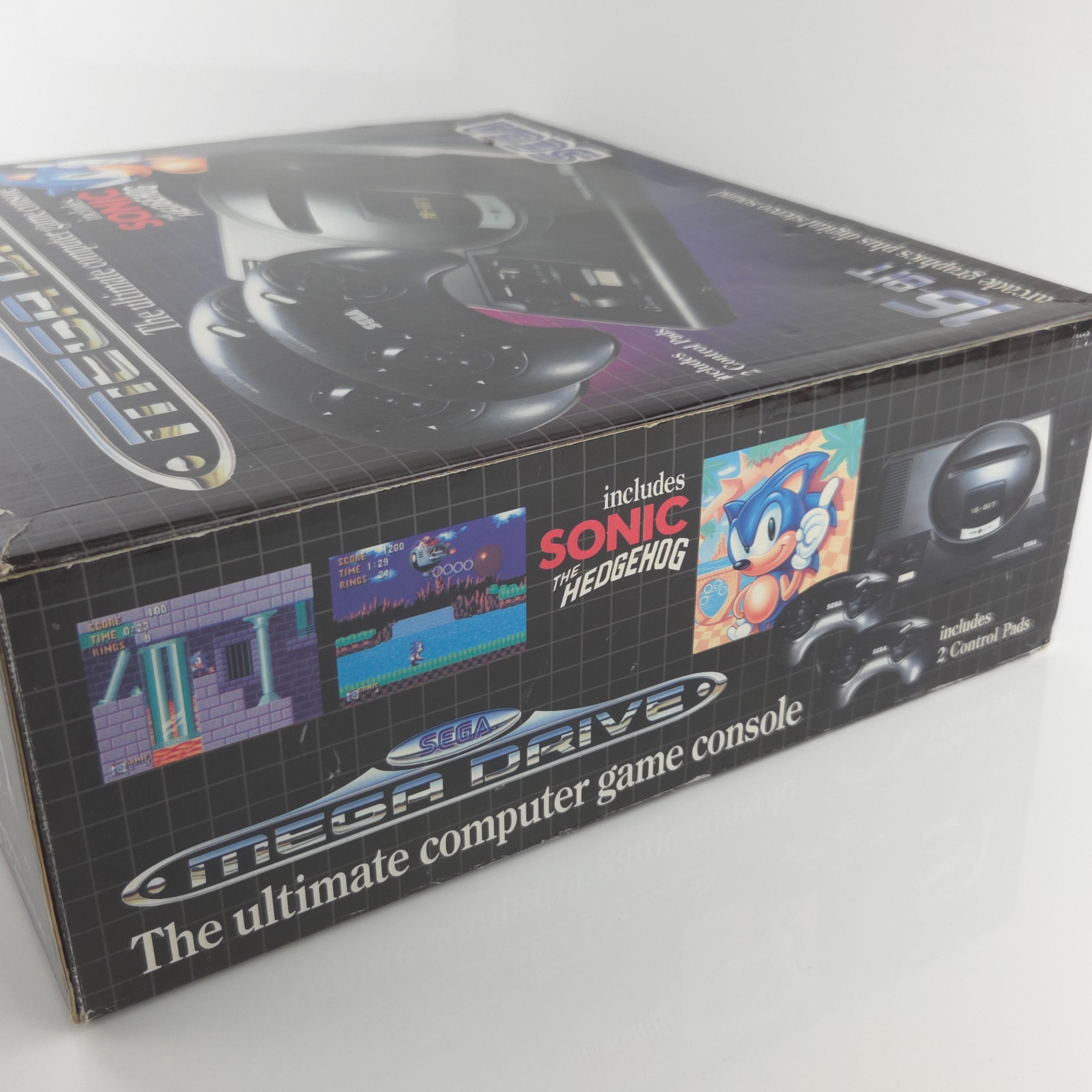 Sega Mega Drive Konsole Sonic Bundle OVP PAL Ohne Spiel