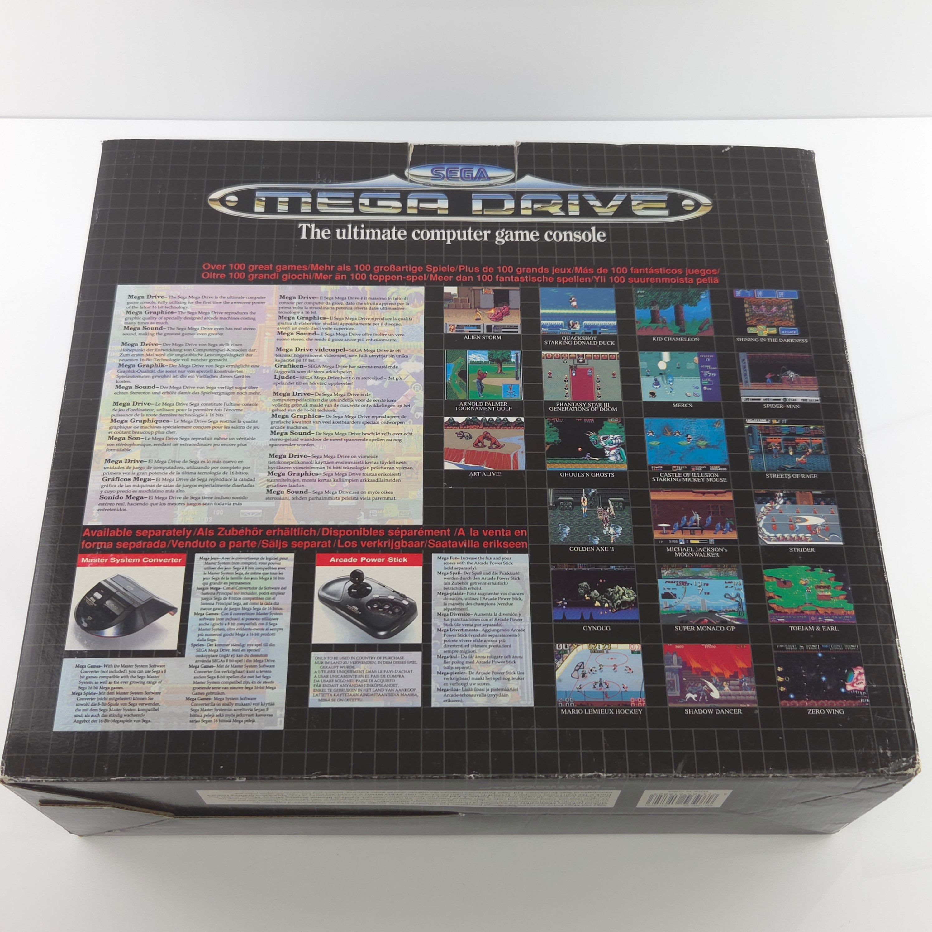 Sega Mega Drive Konsole Sonic Bundle OVP PAL Ohne Spiel