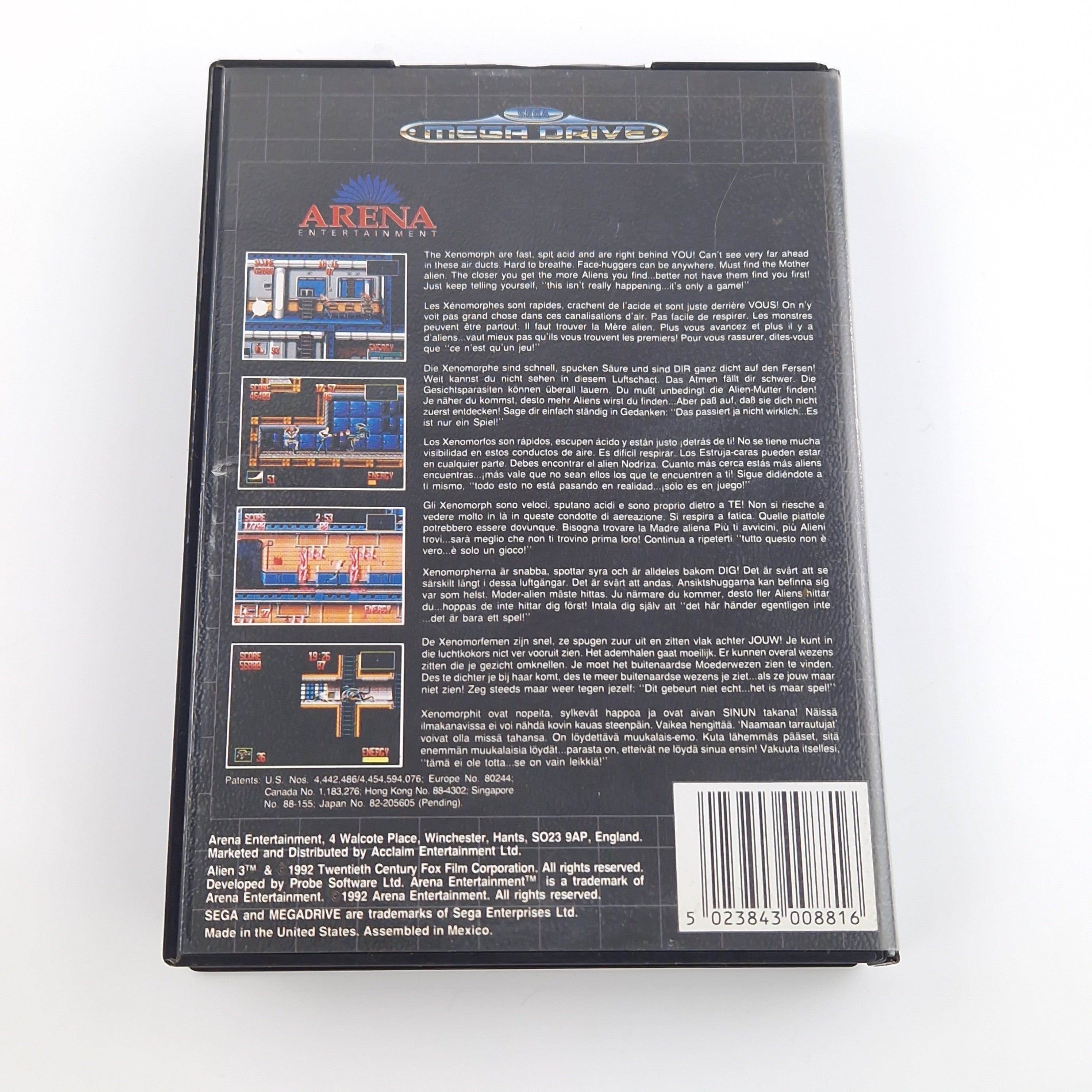 Sega Mega Drive Spiel – Alien 3 MD Cartridge OVP PAL
