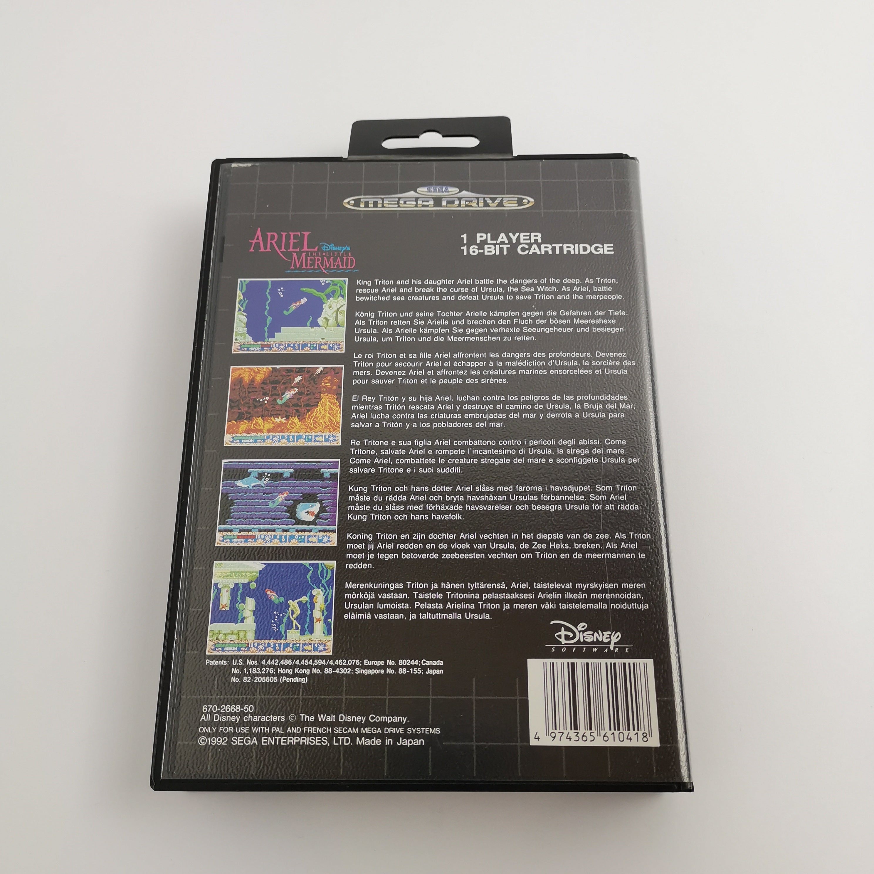 Sega Mega Drive Spiel – Ariel The Little Mermaid OVP PAL