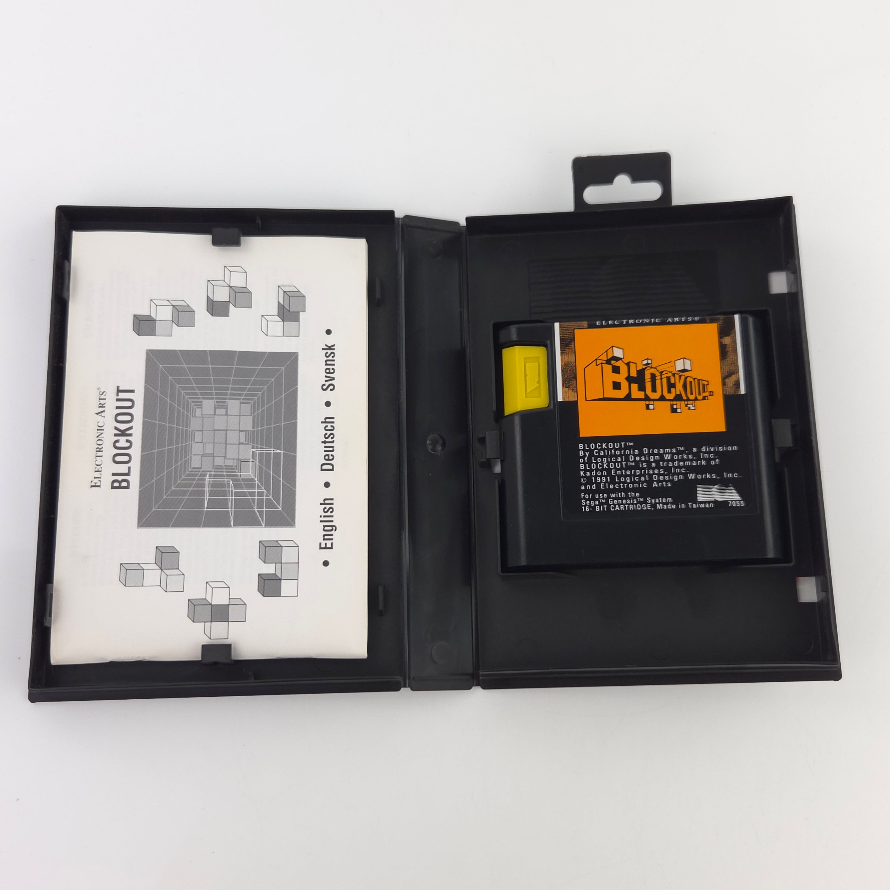 Sega Mega Drive Spiel Blockout MD 16-Bit OVP PAL EUR