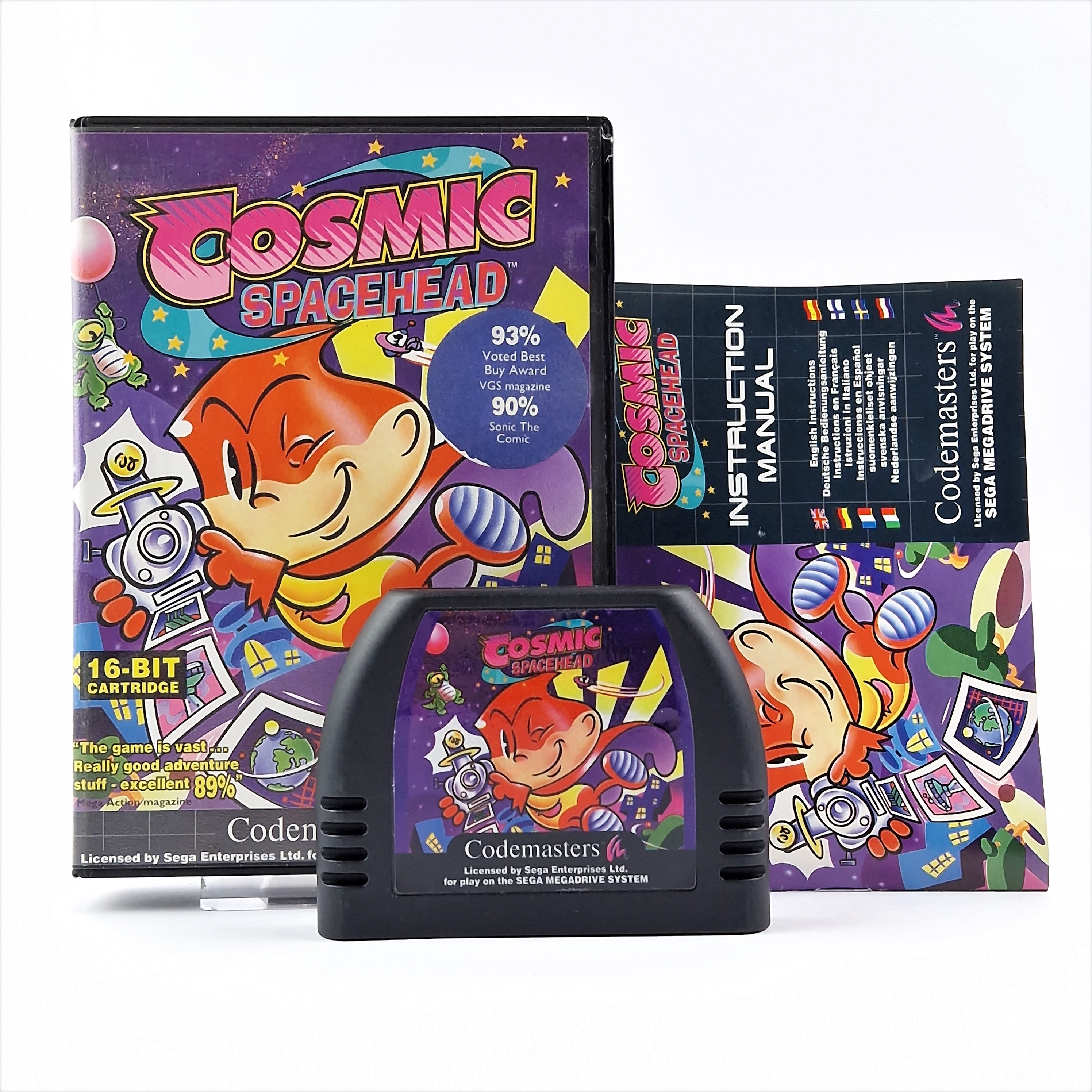 Sega Mega Drive Spiel – Cosmic Spacehead (OVP PAL MD)