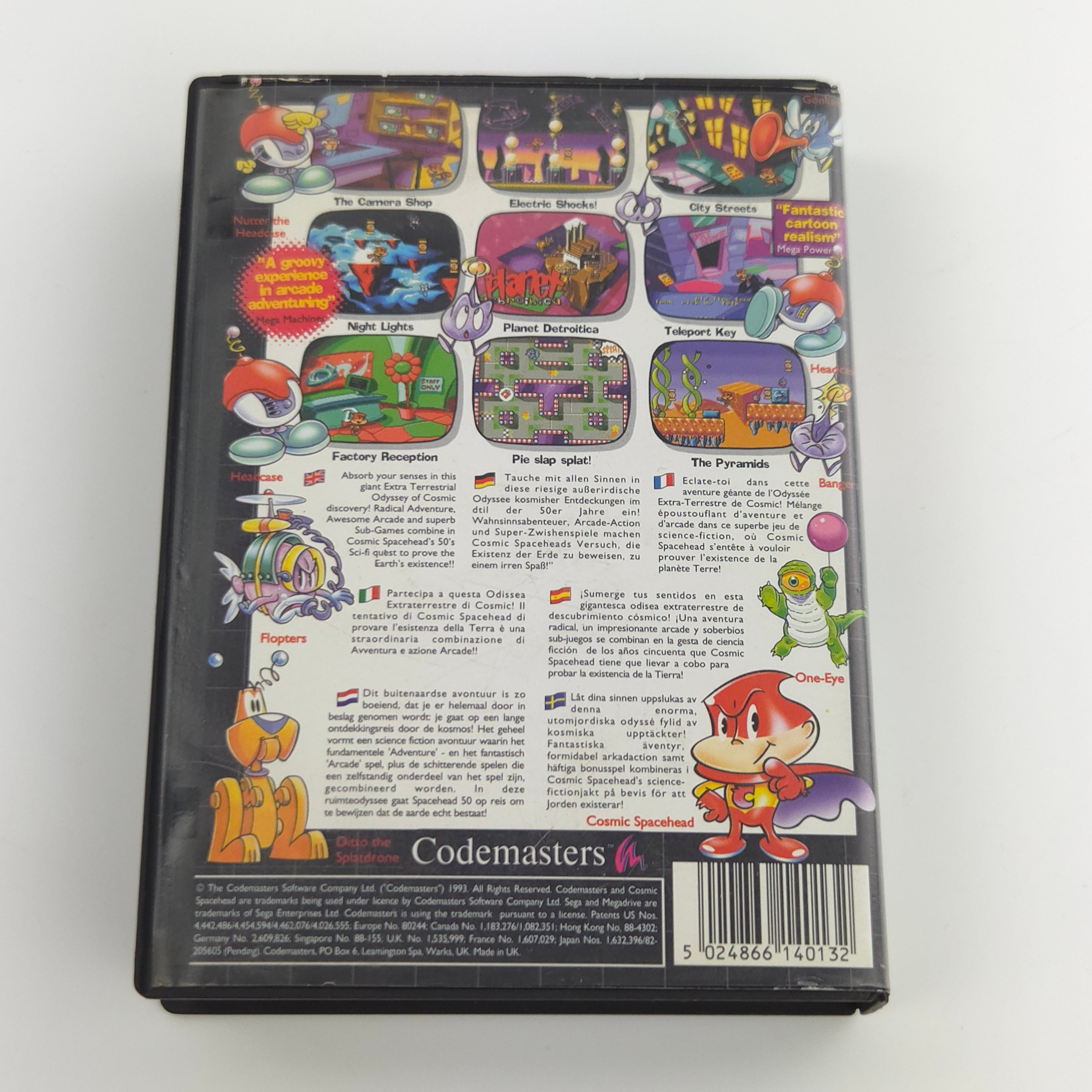 Sega Mega Drive Spiel – Cosmic Spacehead OVP PAL MD